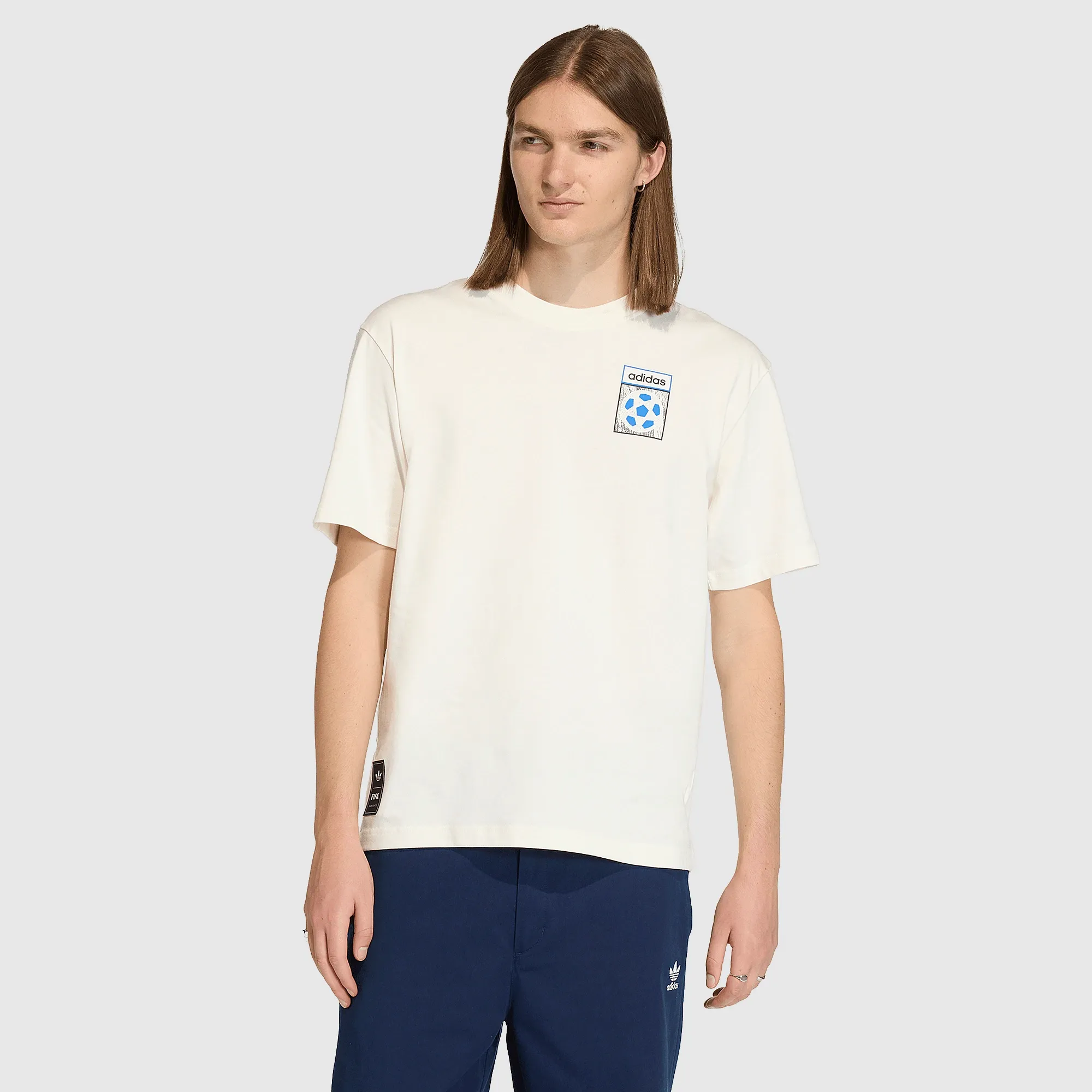 adidas Originals Archive Country Flag T Shirt Off White