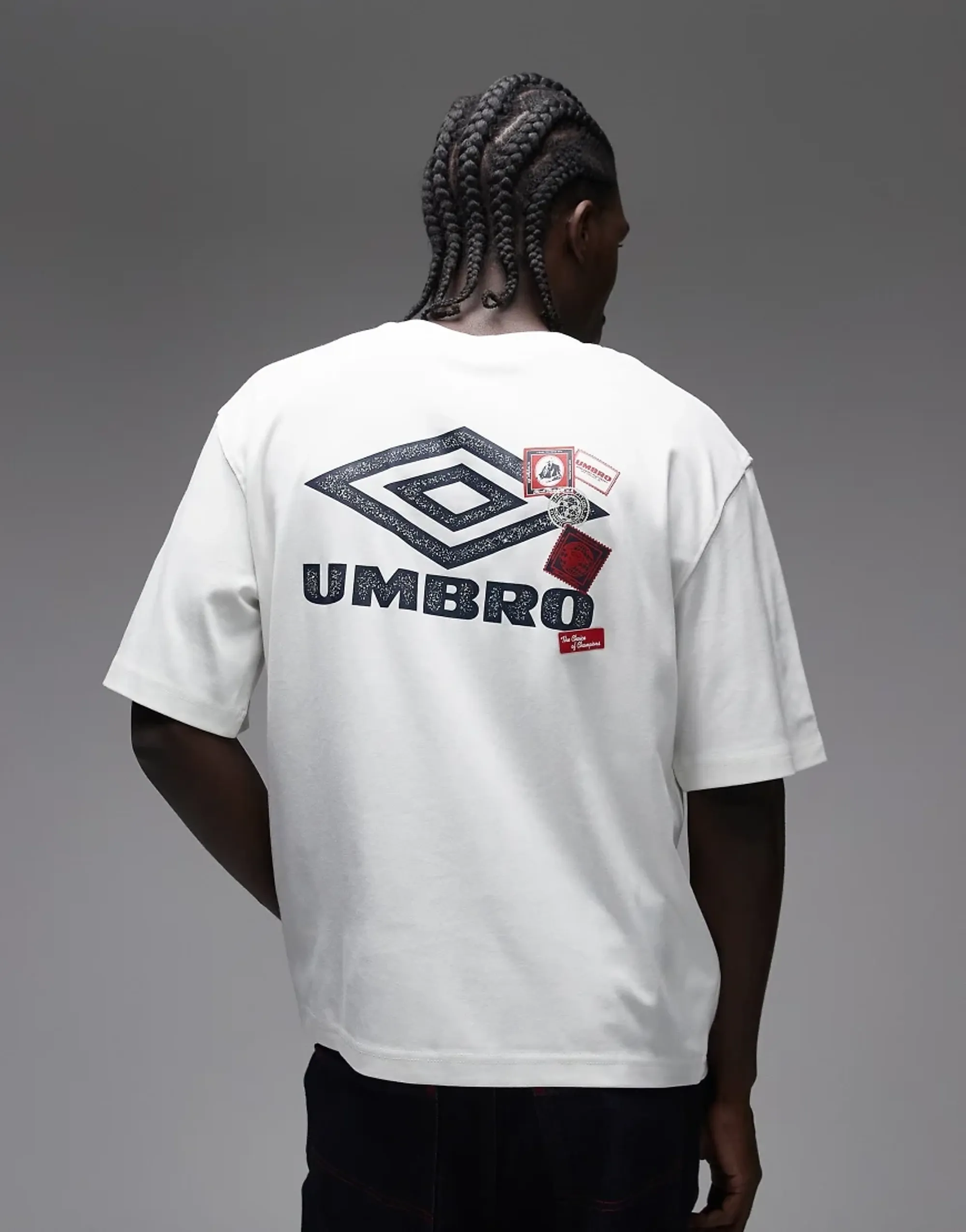 Umbro Sports Culture Stamps Graphic T-Shirt, White