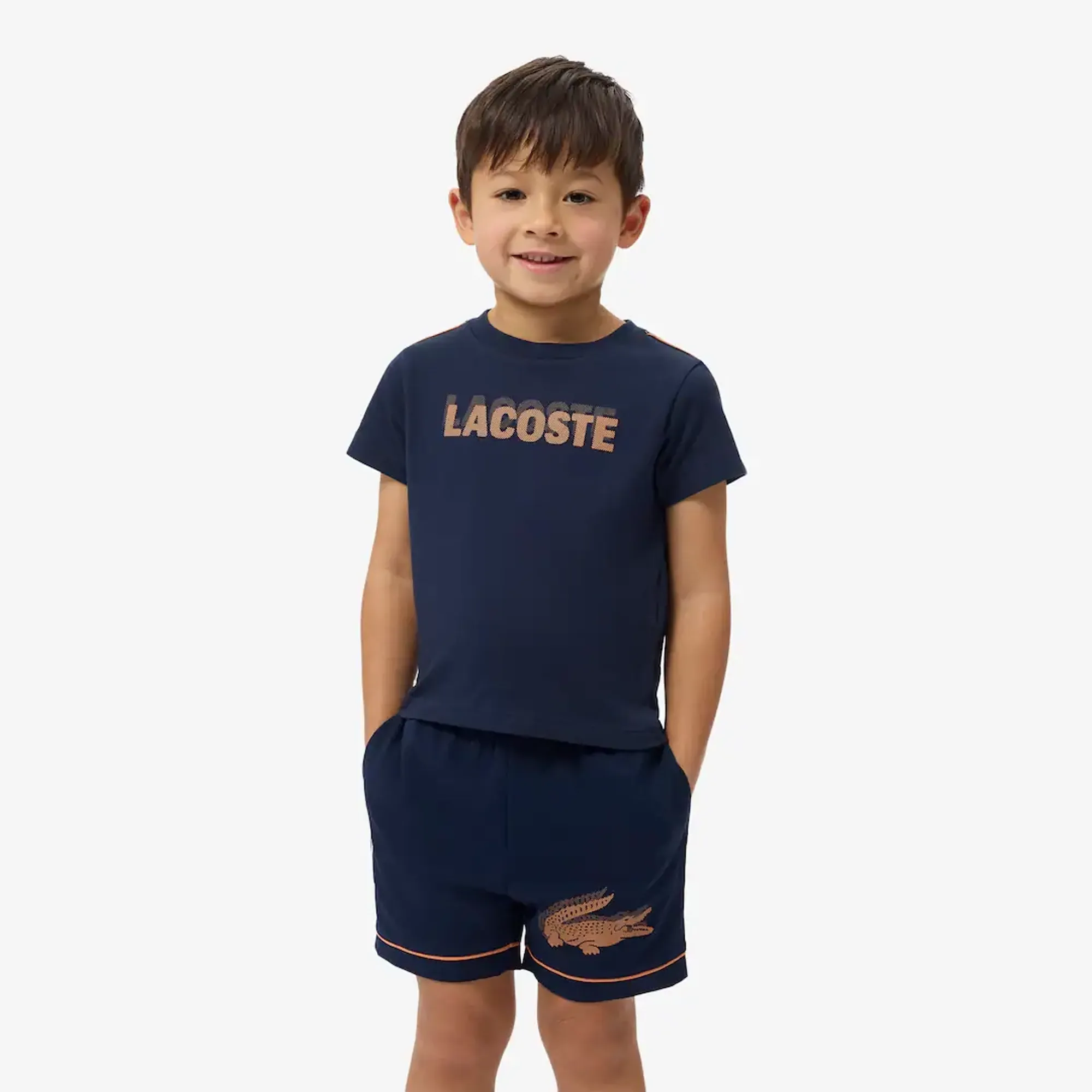 Lacoste Ultra Dry Printed Sport T-shirt - Midnight Blue