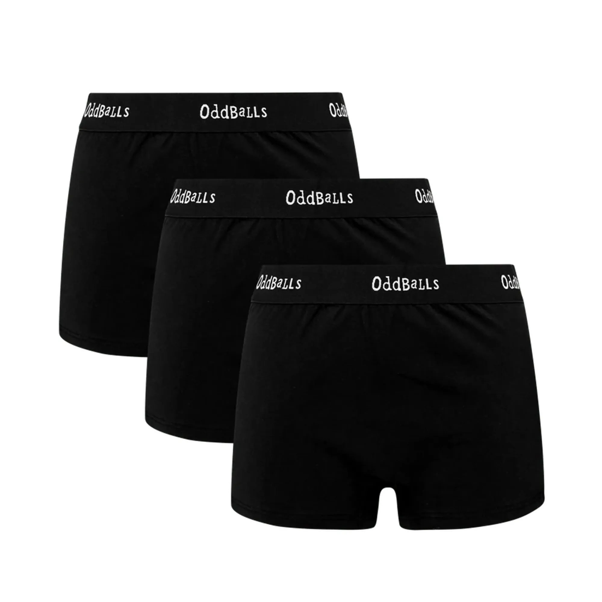 Classic Black Bundle - Ladies Boxer Shorts 3 Pack