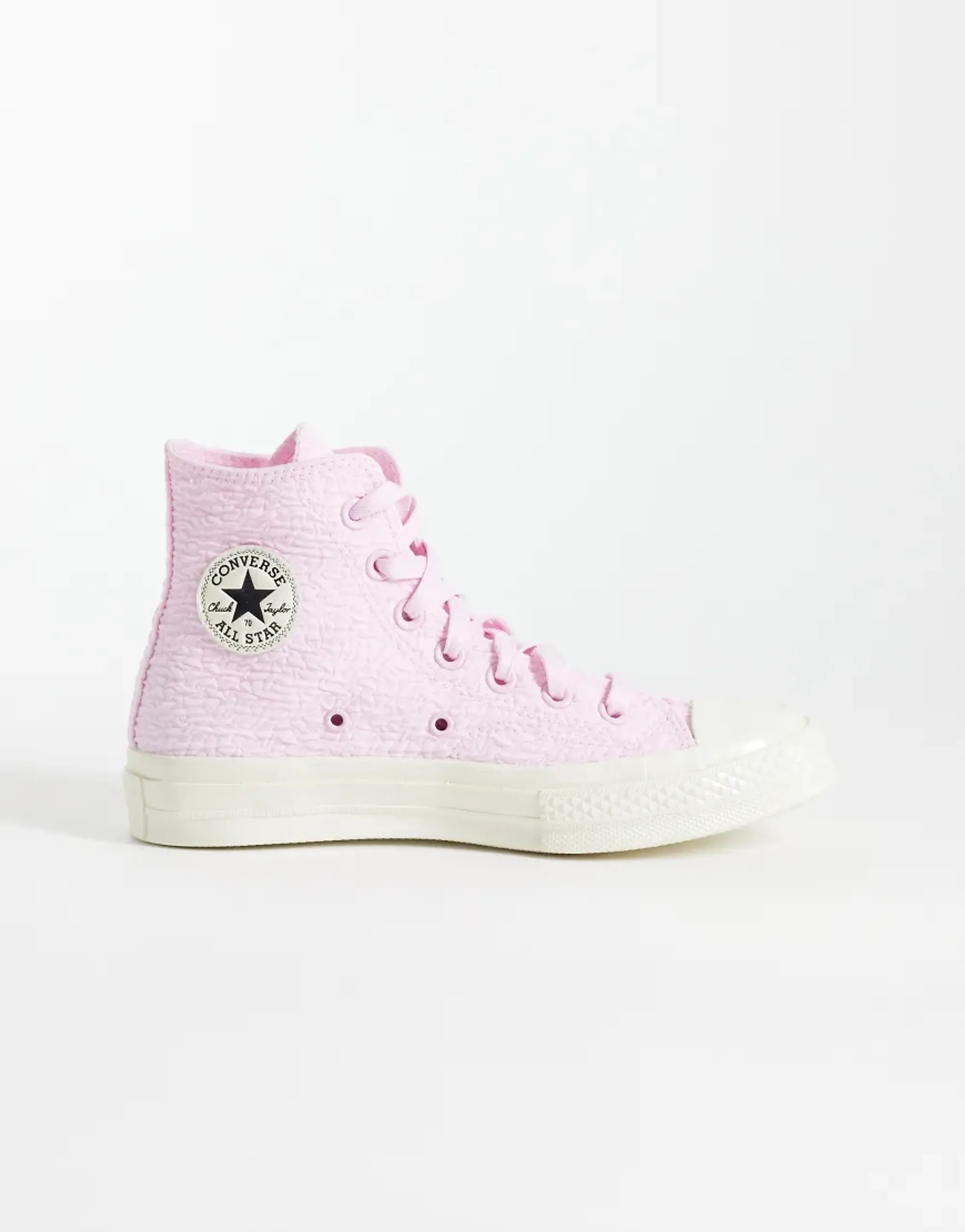 Converse Chuck 70 Hi Trainers With Crinkle Detail In Pink