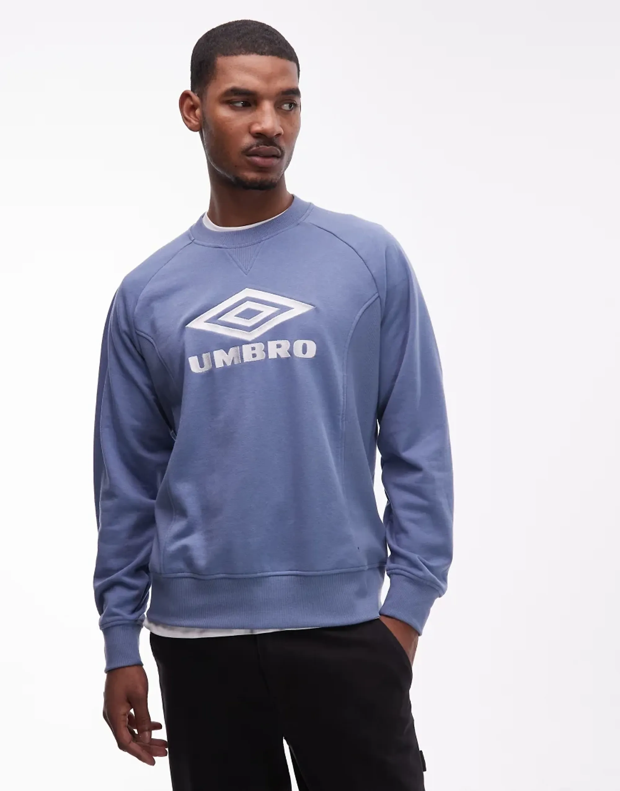 Umbro Iconic Sweatshirt In Blue And White