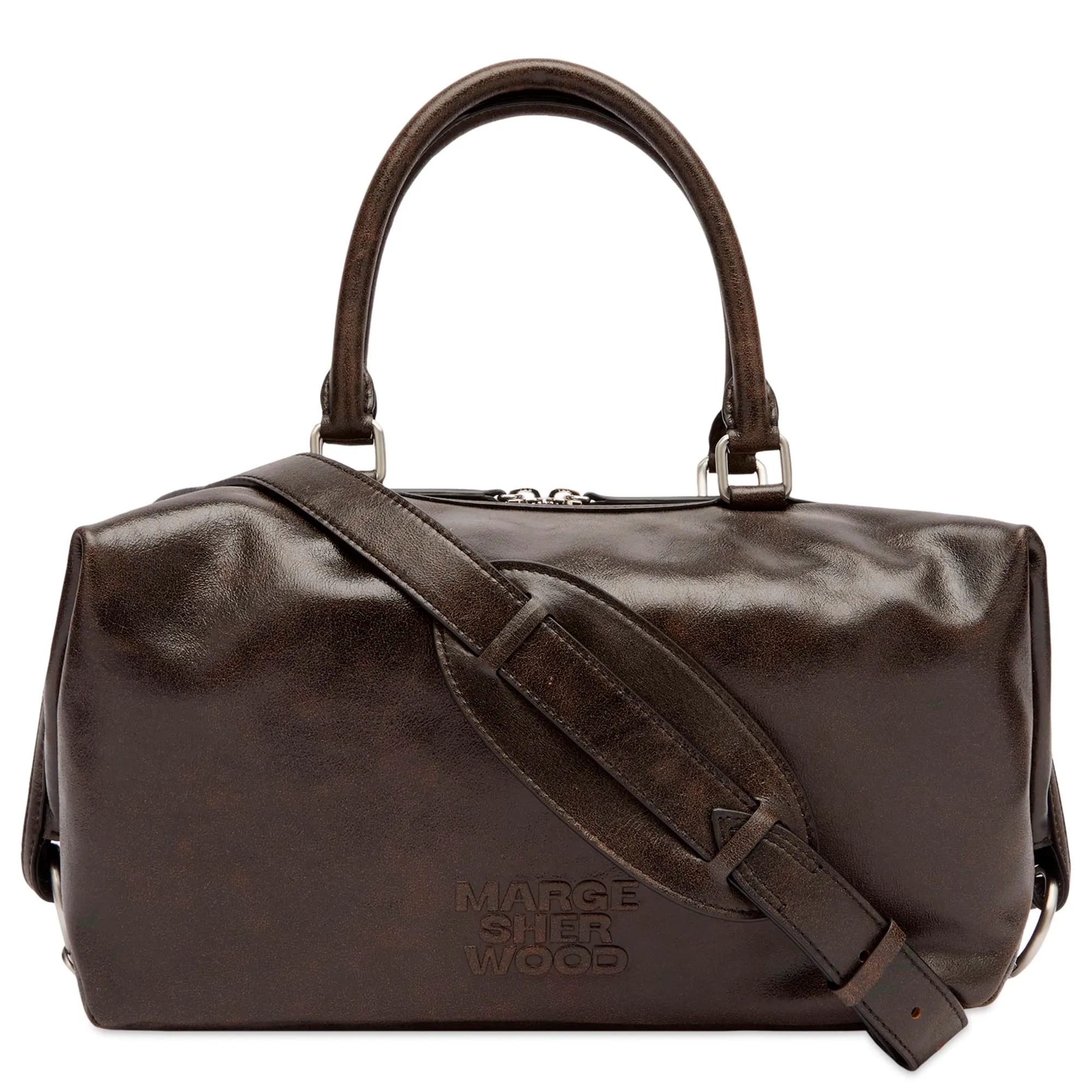 MARGESHERWOOD Women's Dumpling Tote Bag Brown/Black Two-Tone