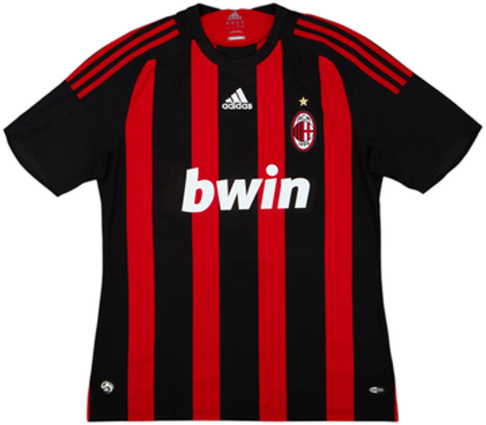 2008-09 AC Milan Home Shirt Ronaldinho #80 - 7/10 - (M)