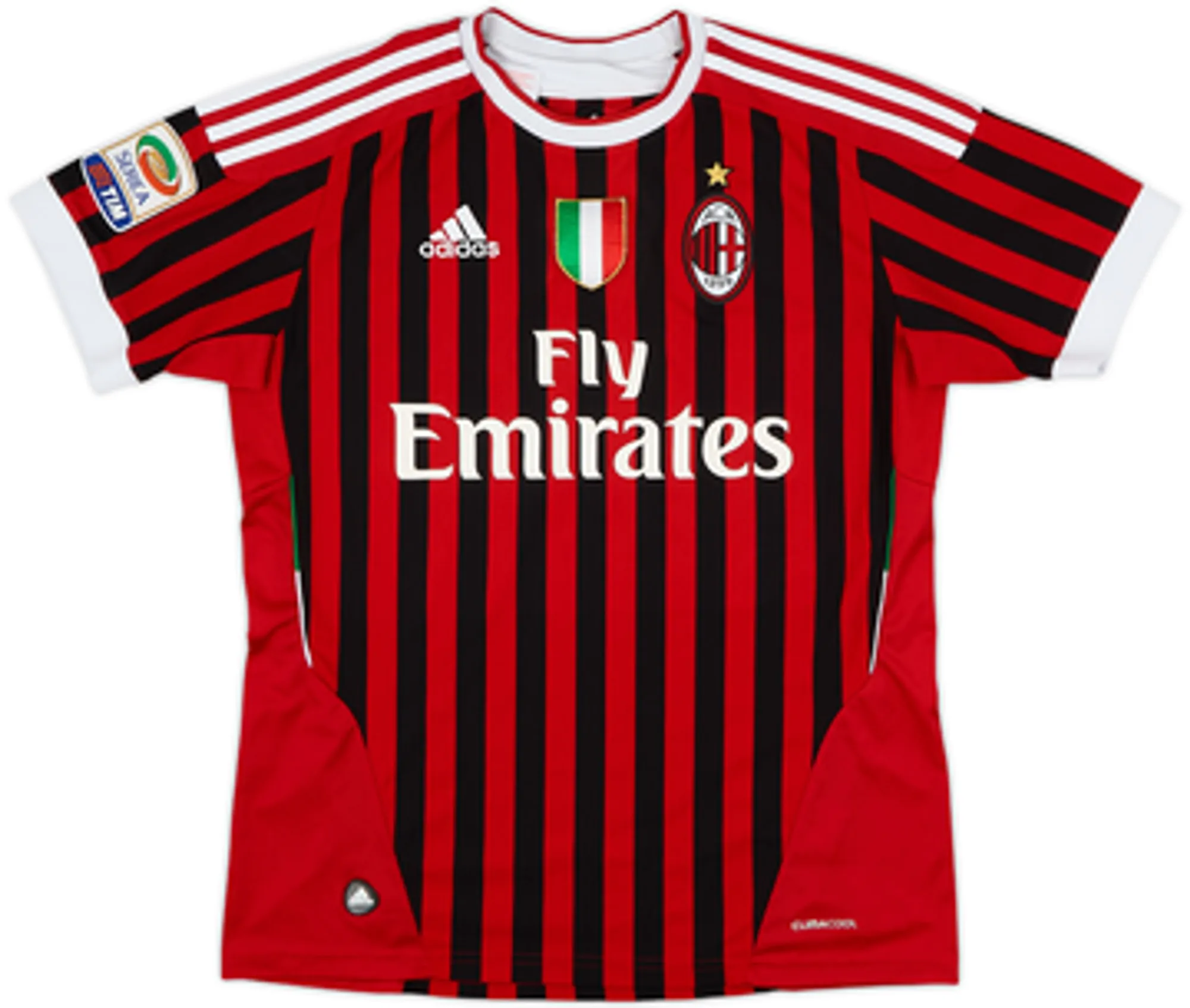 2011-12 AC Milan Home Shirt Ibrahimovic #11 - 5/10 - (XL.Boys)