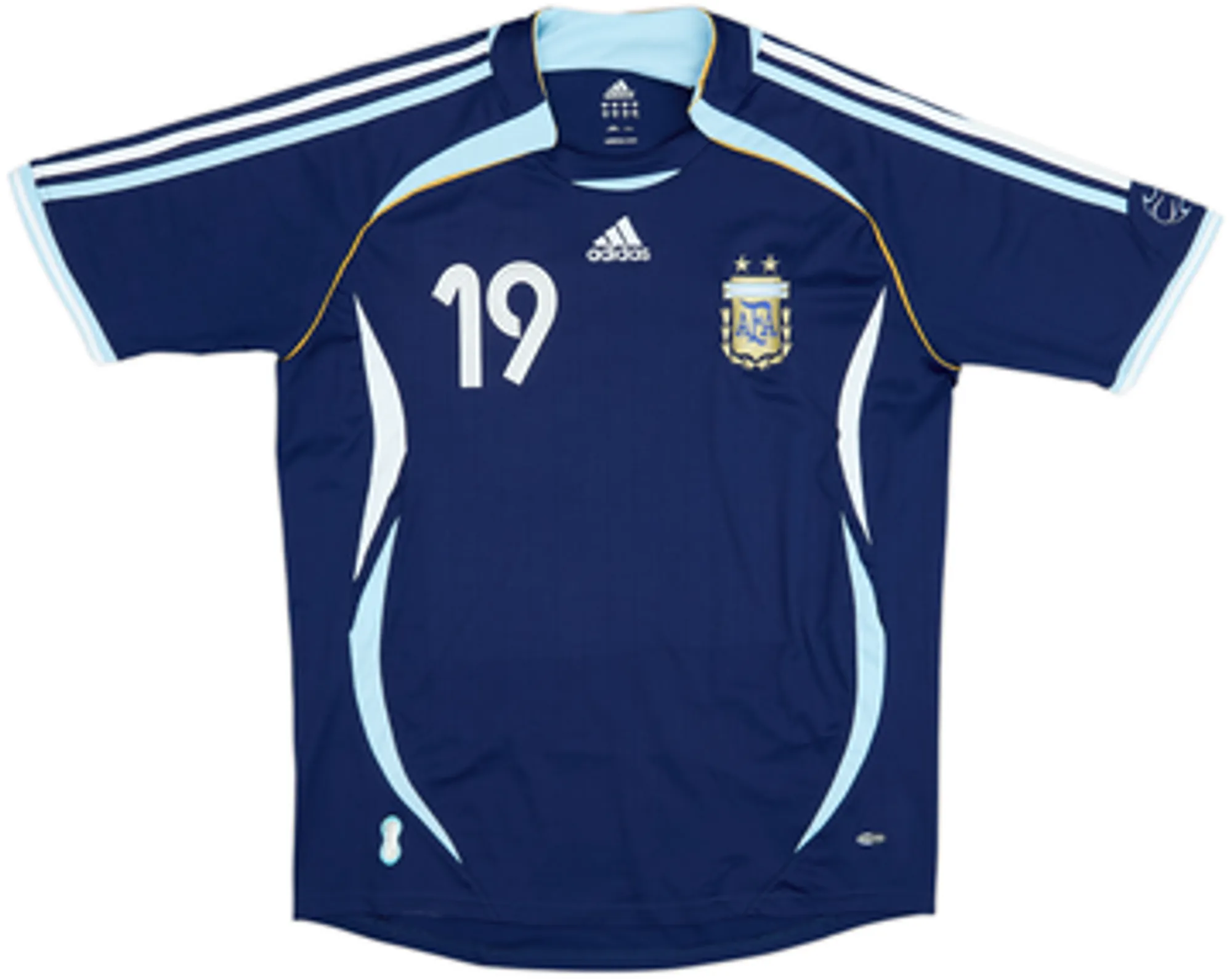 2006-07 Argentina Away Shirt Messi #19 - 8/10 - (XL)