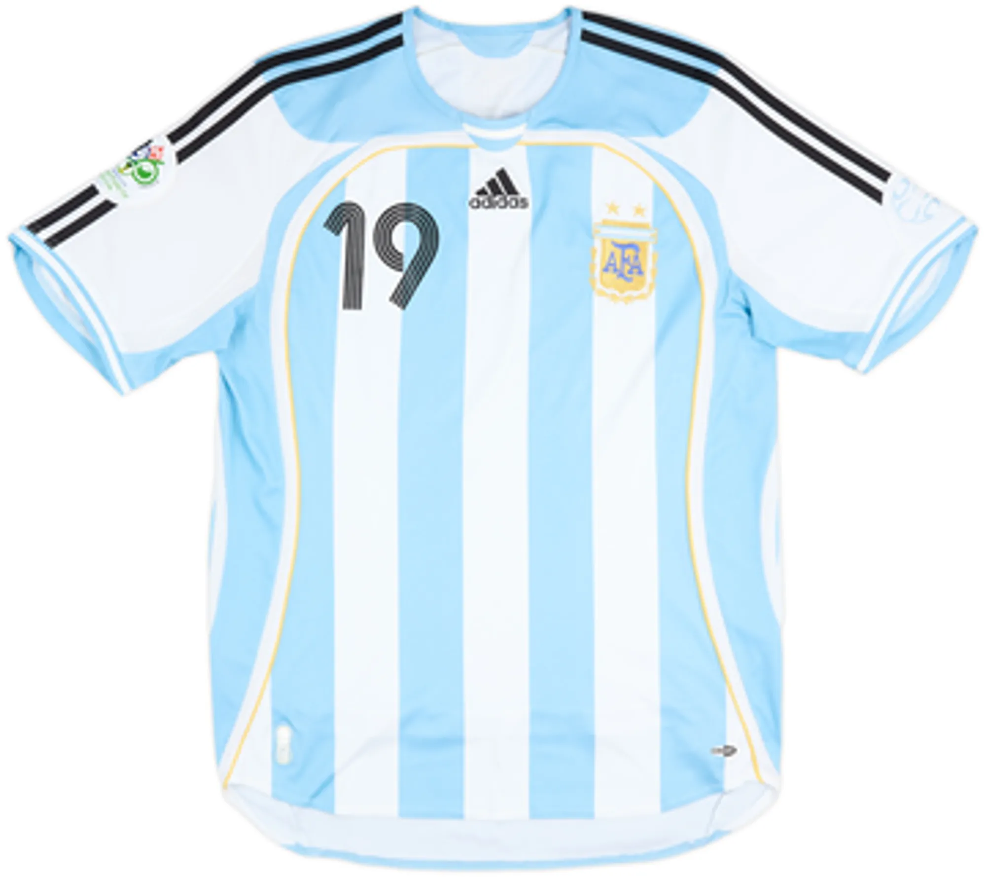 2005-07 Argentina Home Shirt Messi #19 - 8/10 - (M)