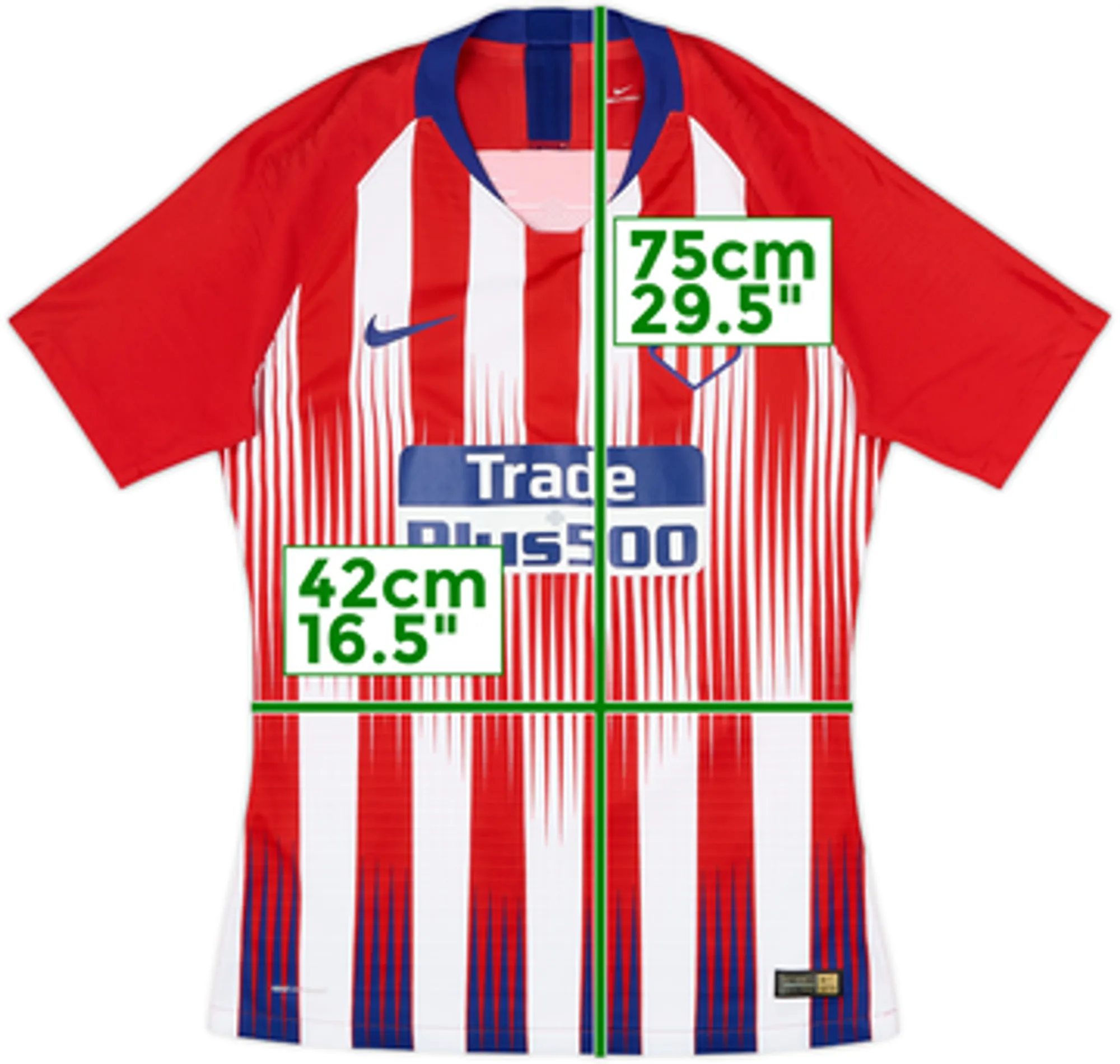 2018-19 Atletico Madrid Authentic Home Shirt - 10/10 - (M)