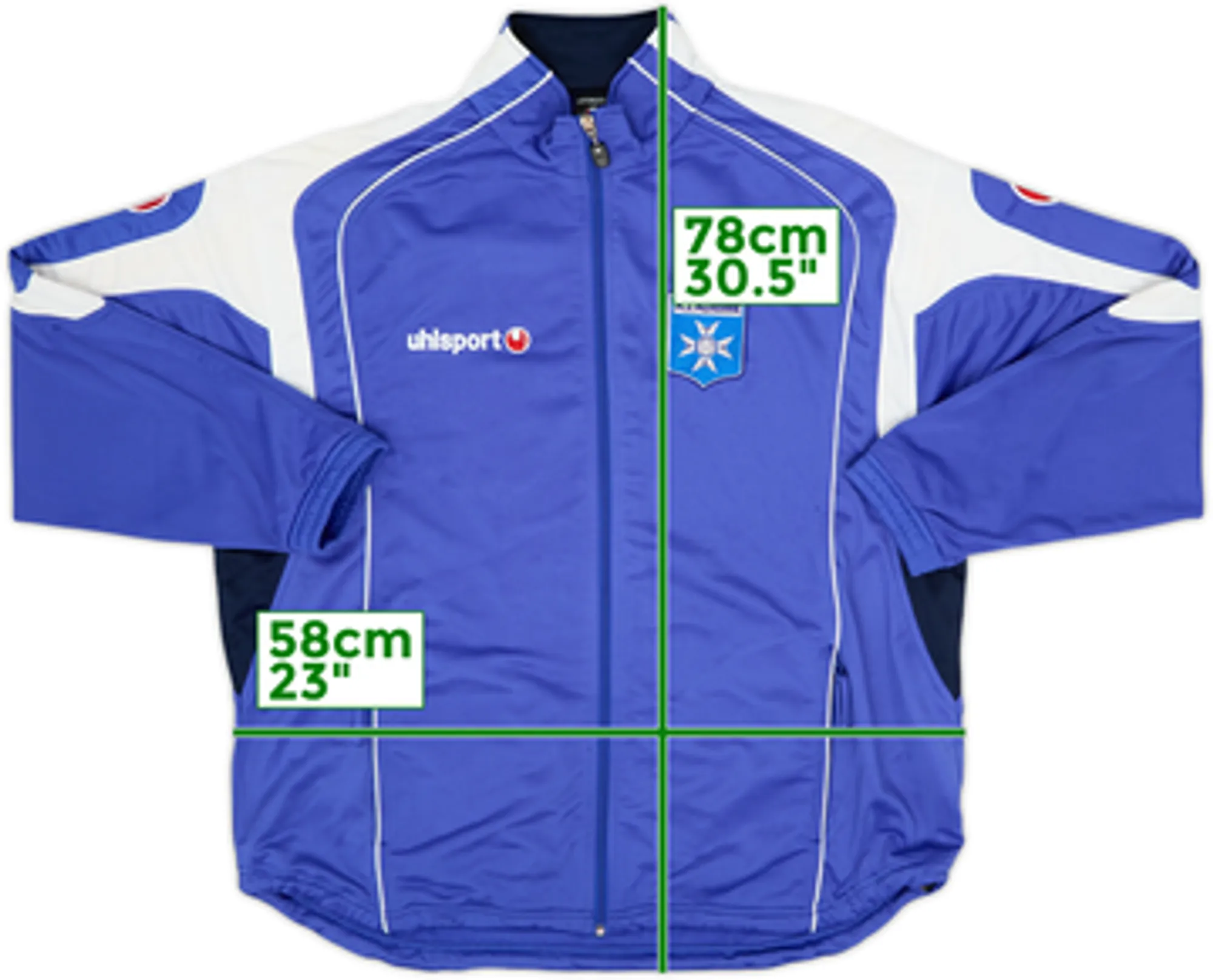 2004-05 Auxerre Uhlsport Track Jacket - 9/10 - (M)