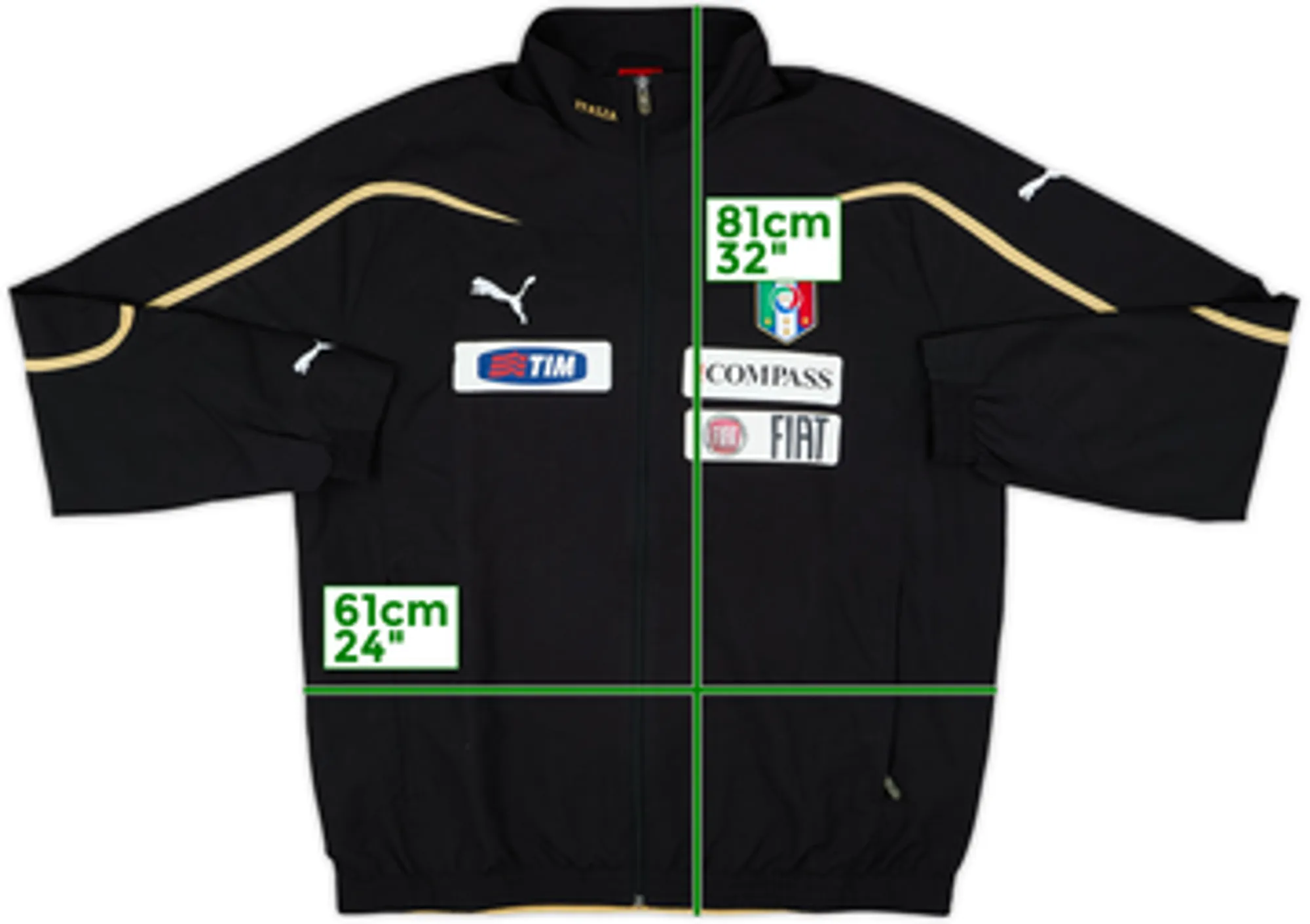 2010-12 Italy Player Issue Puma Track Jacket - 9/10 - (XL)