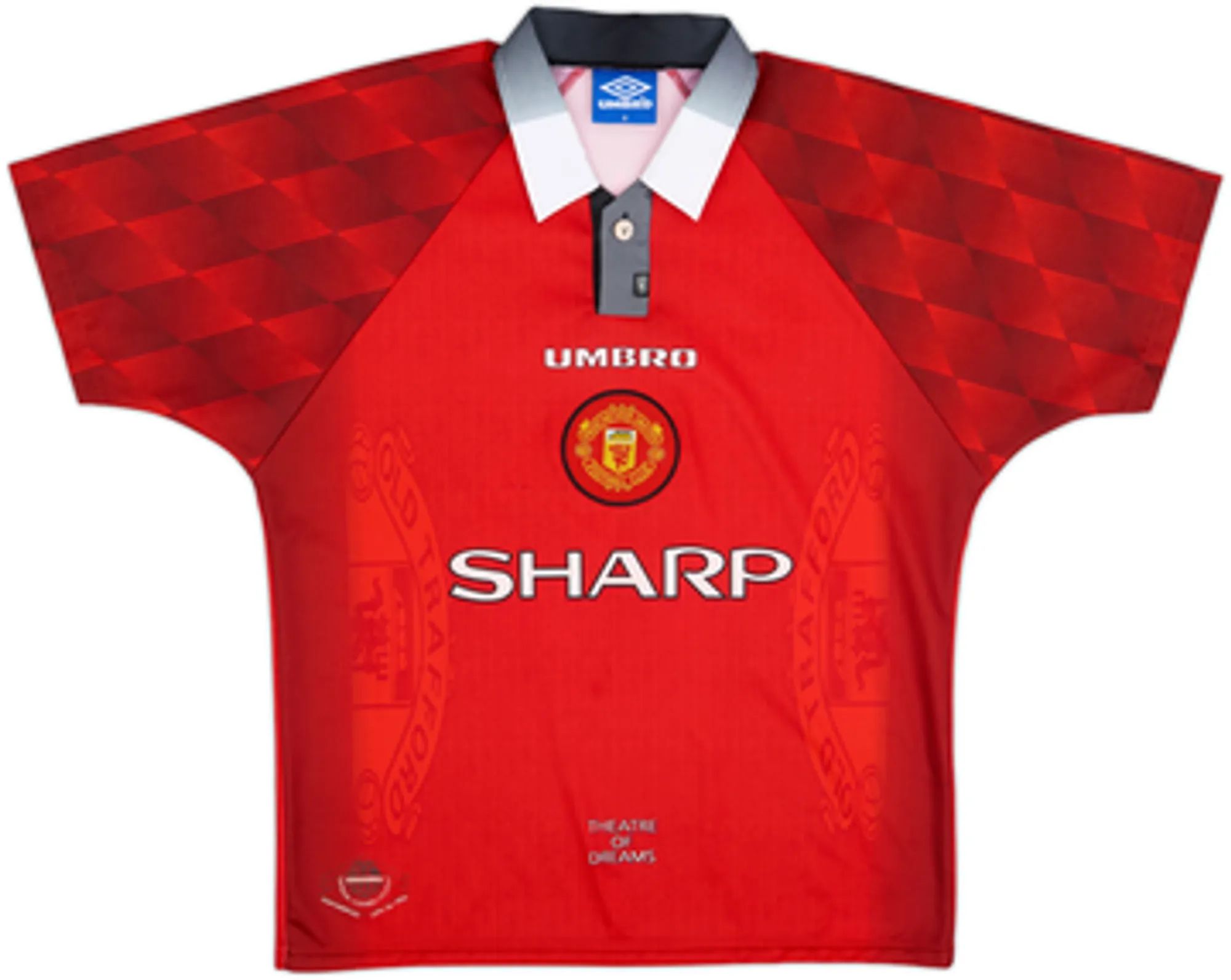 1996-98 Manchester United Home Shirt Keane #16 - 7/10 - (M)