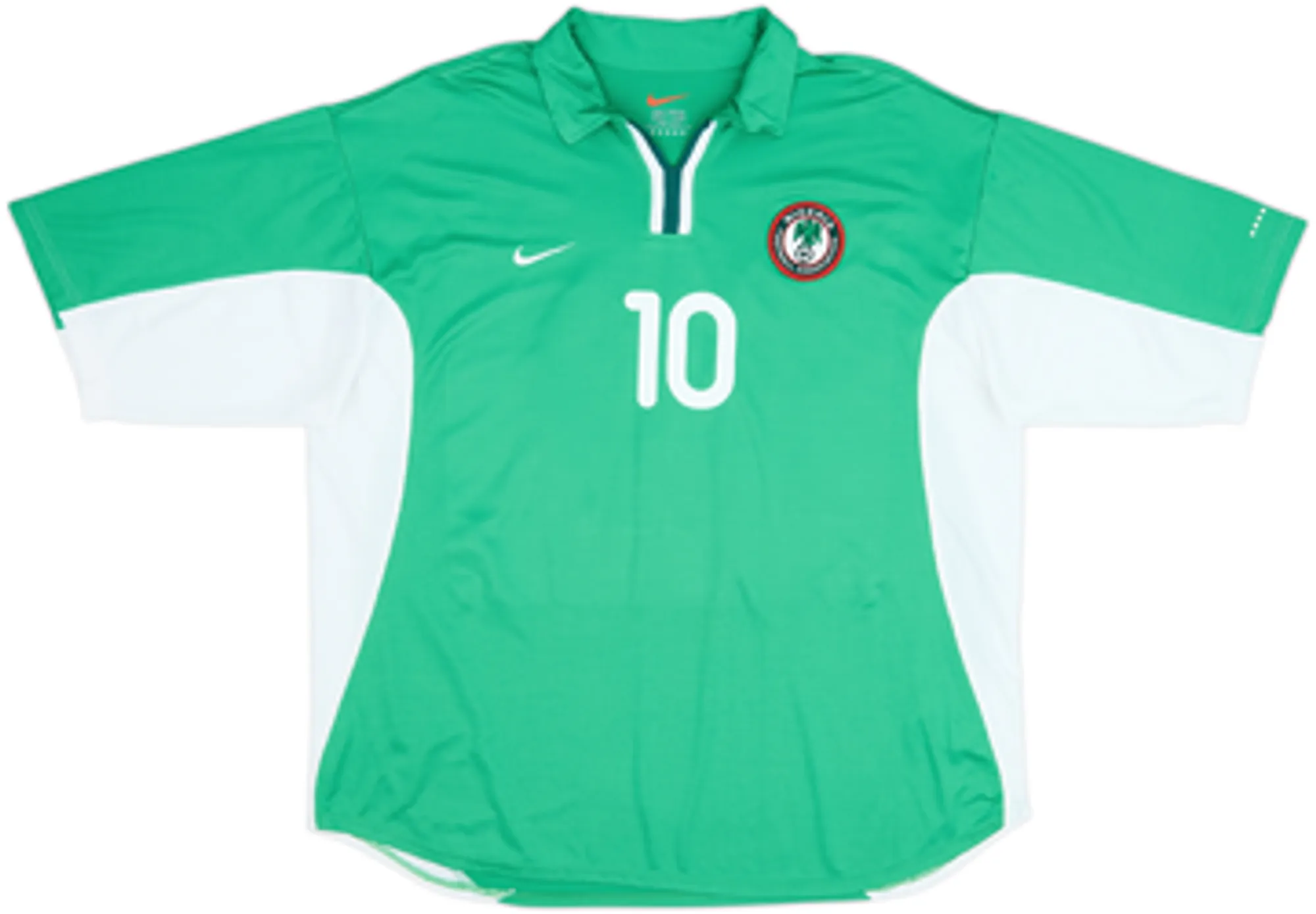 2000-01 Nigeria Home Shirt Okocha #10 - 8/10 - (XL)