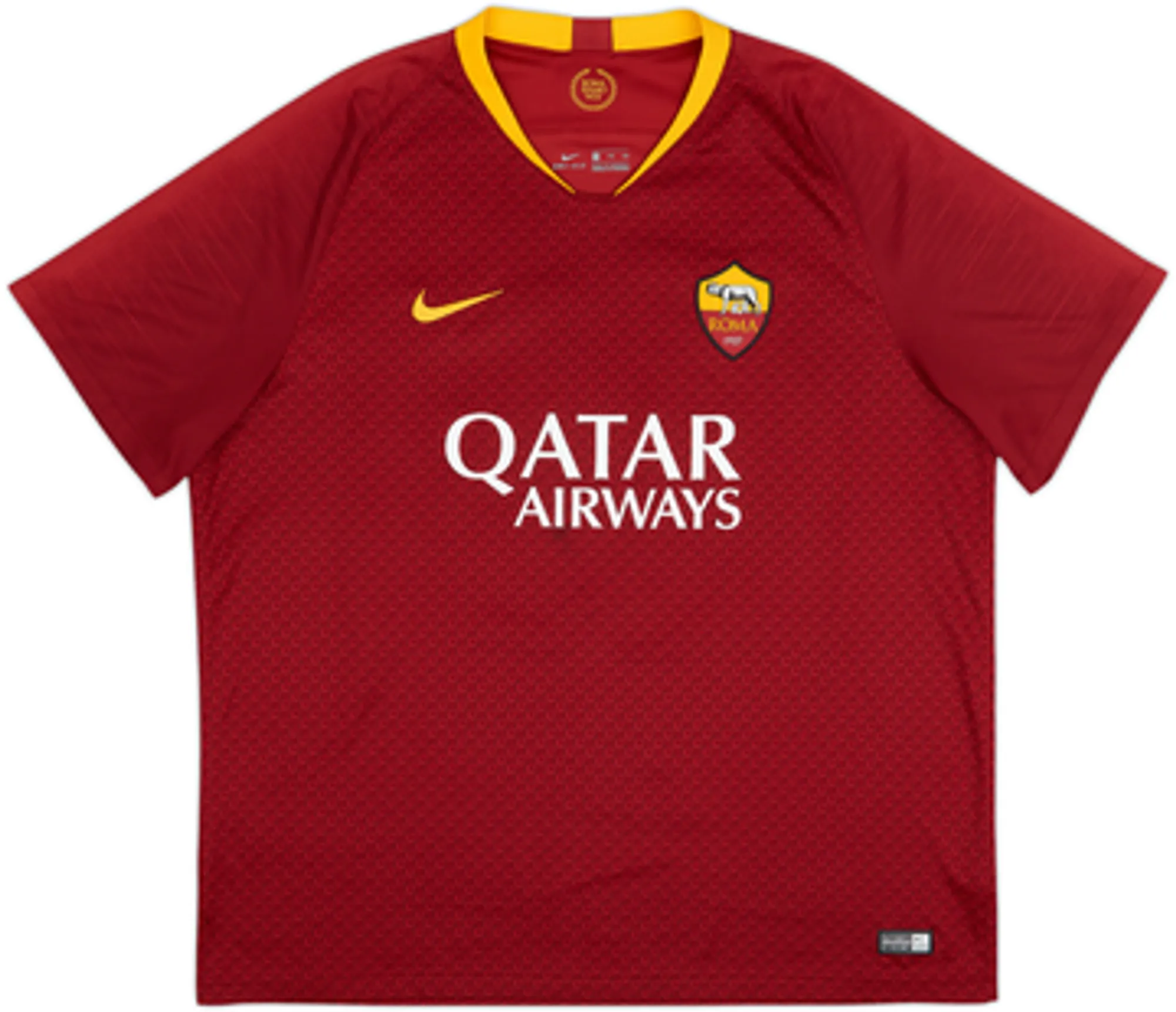 2018-19 Roma Home Shirt De Rossi #16 - 10/10 - (XXL)
