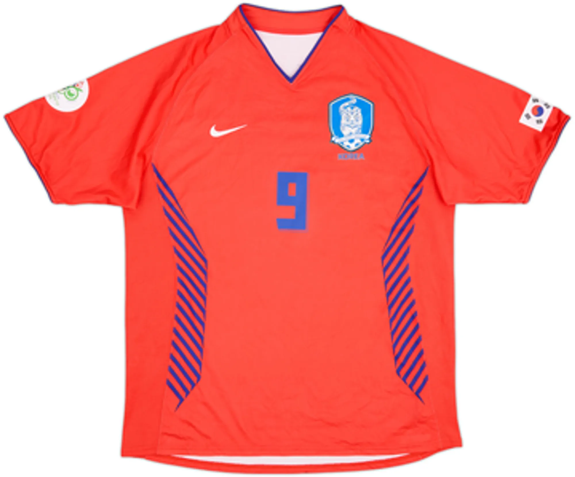 2006-08 South Korea Home Shirt Junghwan #9 - 8/10 - (L)