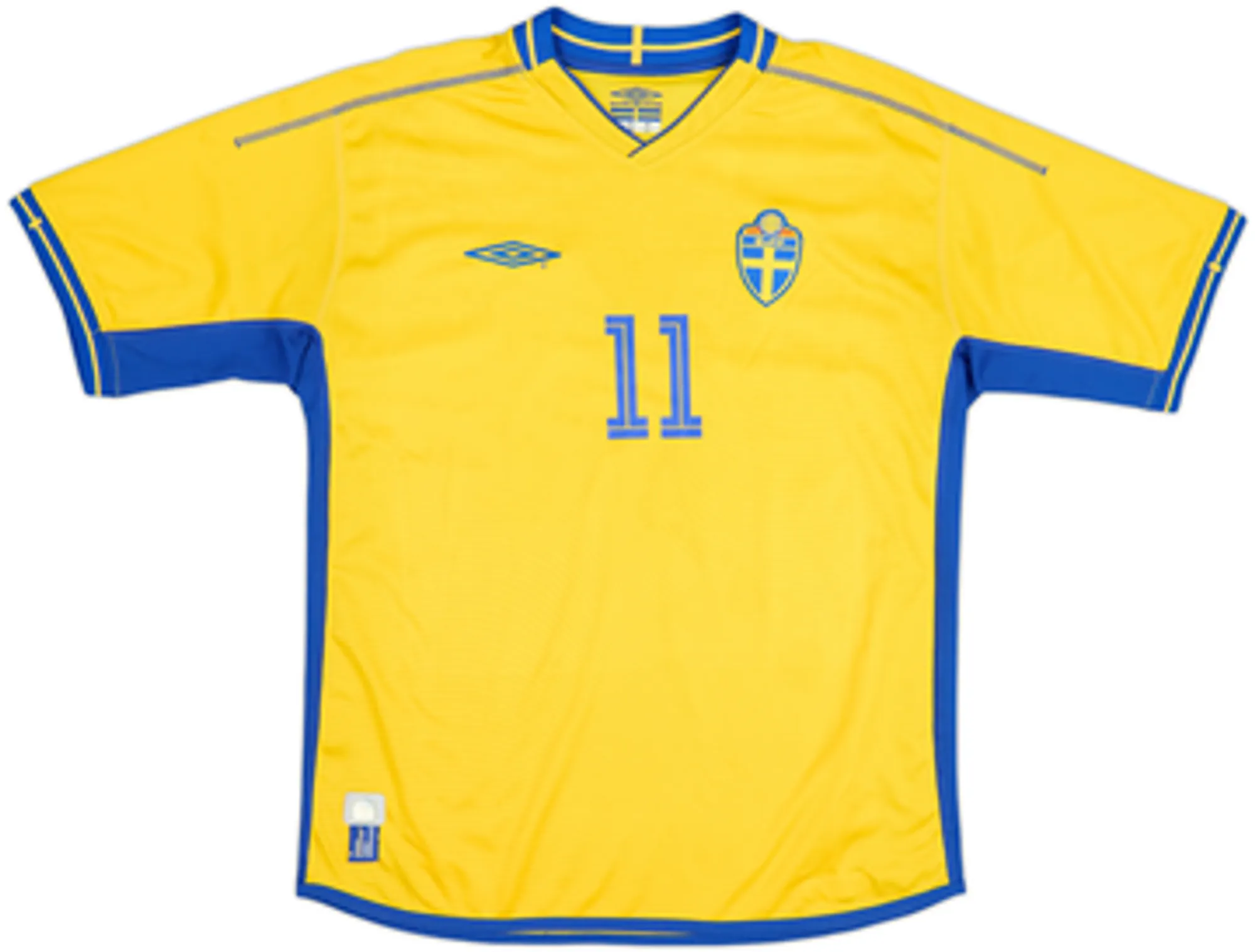 2003-04 Sweden Home Shirt Larsson #11 - 6/10 - (L)