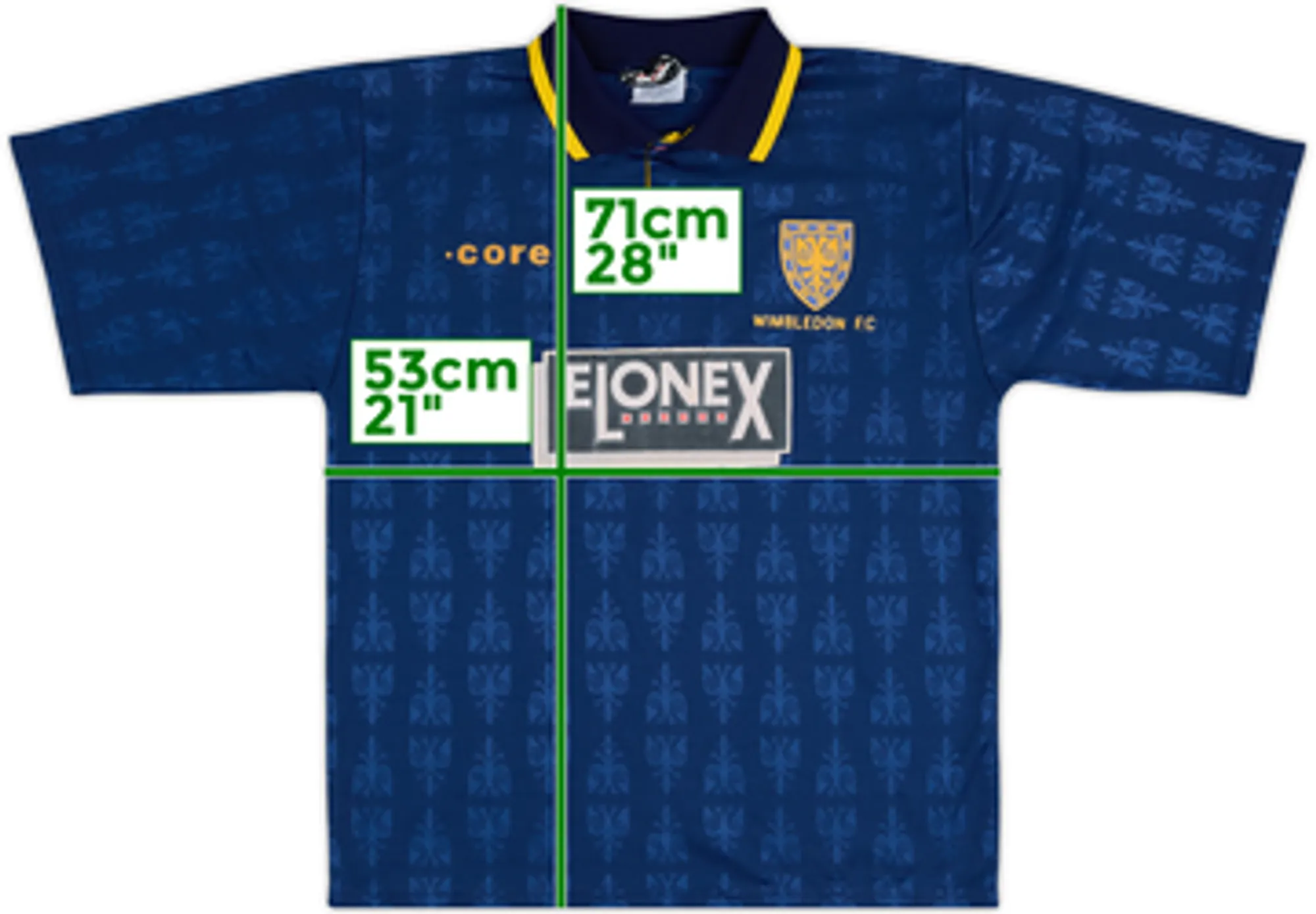 1995-96 Wimbledon Home Shirt - 7/10 - (M)