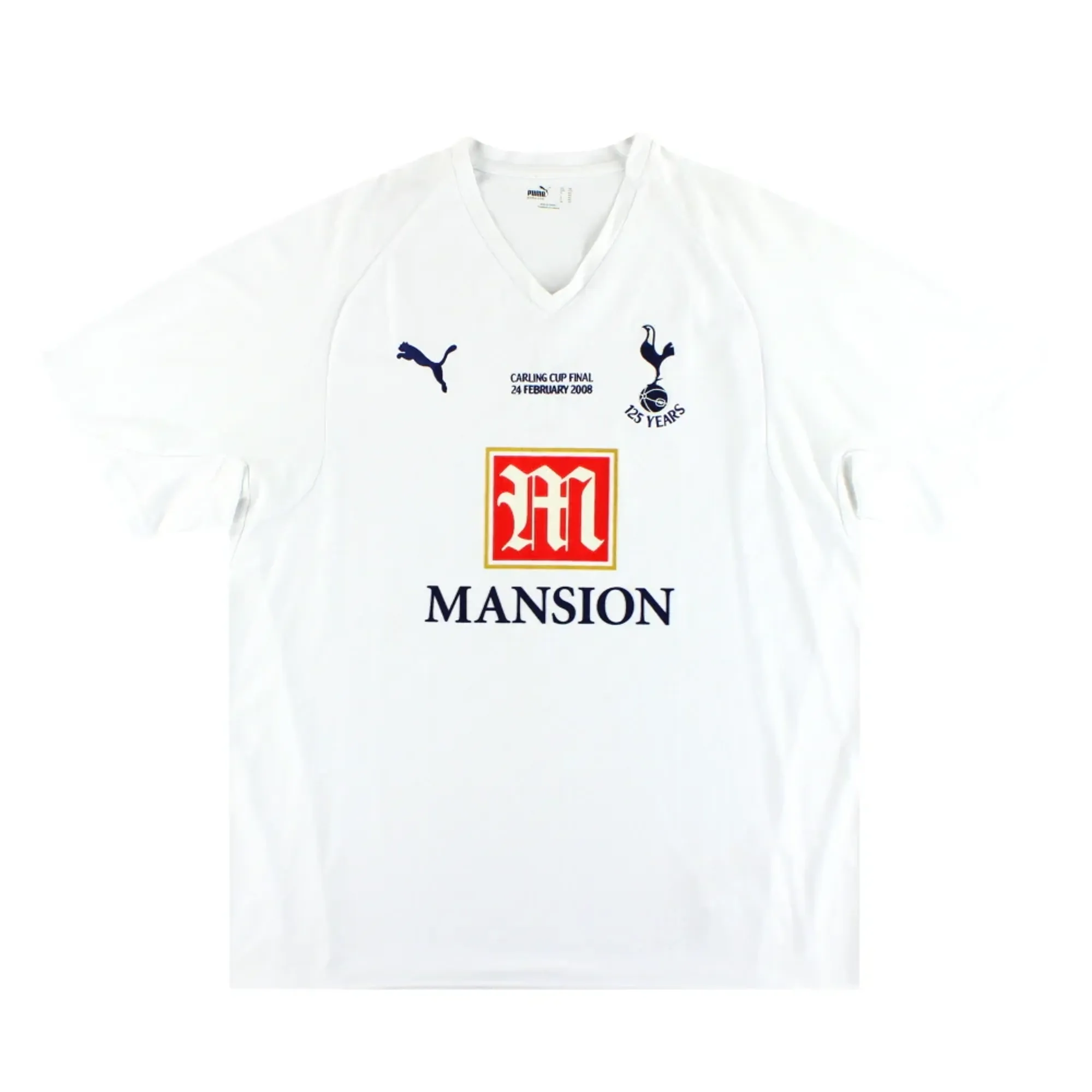 2007-08 Tottenham Puma '125 Year' 'Cup Final' Home Shirt XL - Tottenham Hotspur / Excellent 