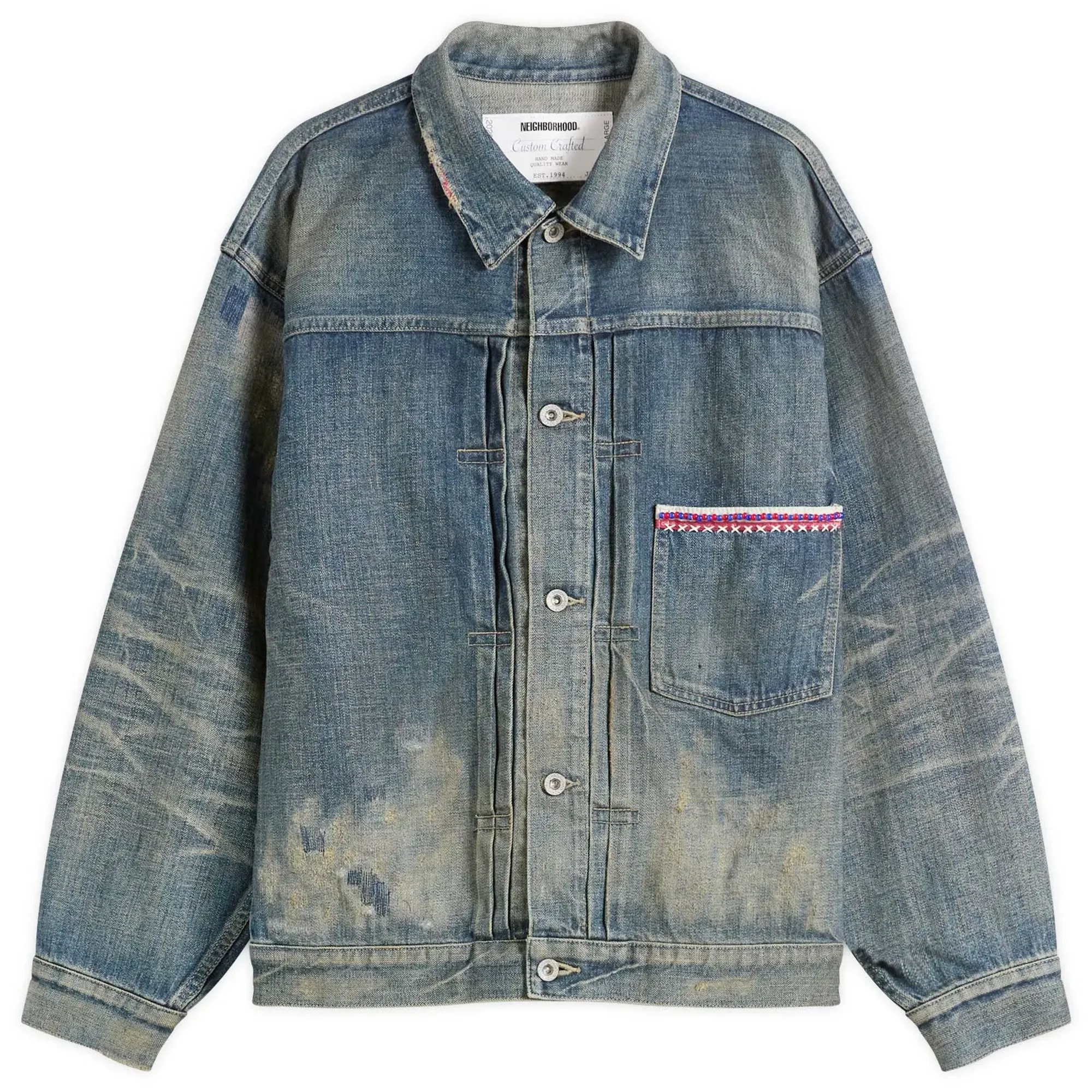 Neighborhood Men's Savage Denim Type-1 Jacket Indigo
