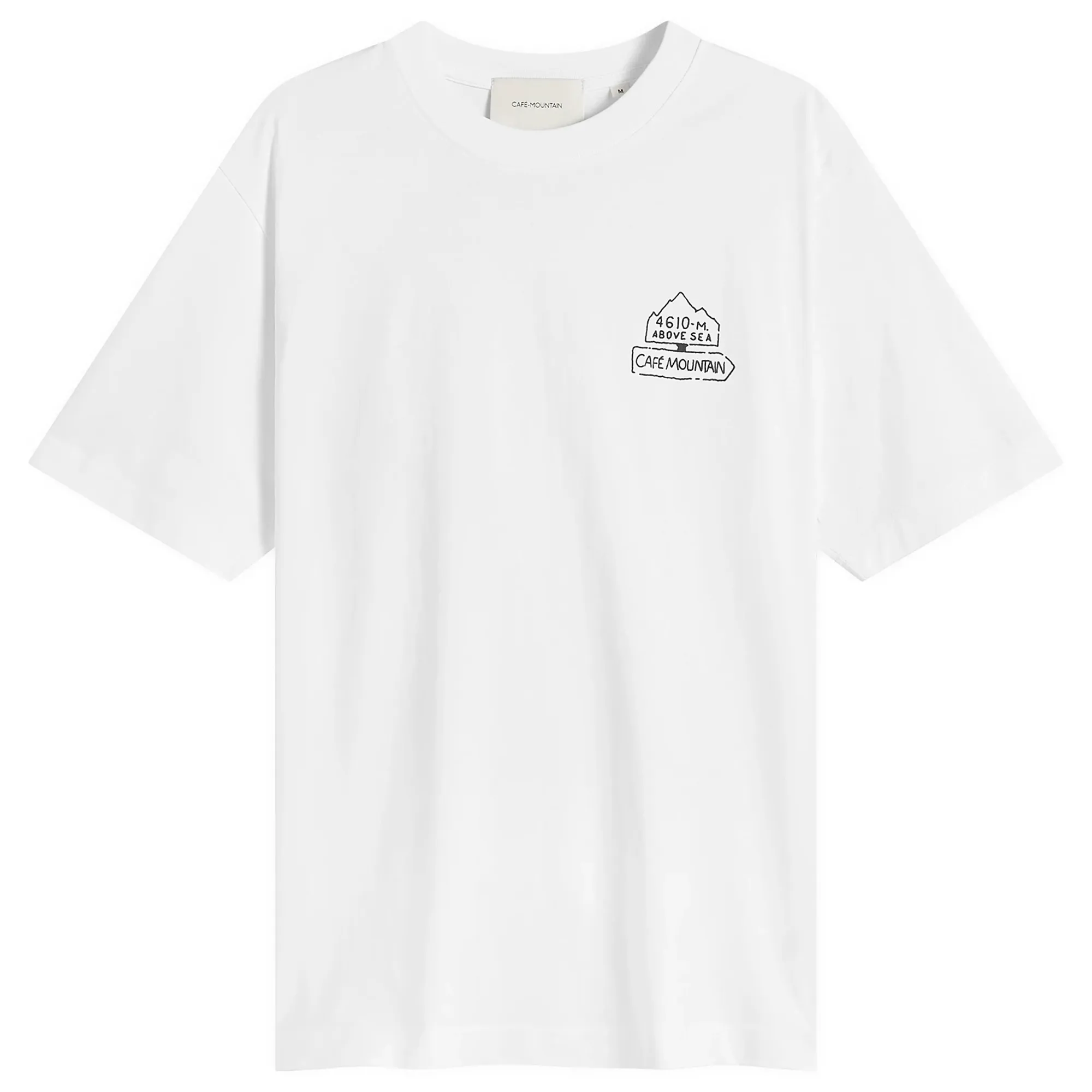 Café Mountain Men's Refuge T-Shirt Natural/Aubergine