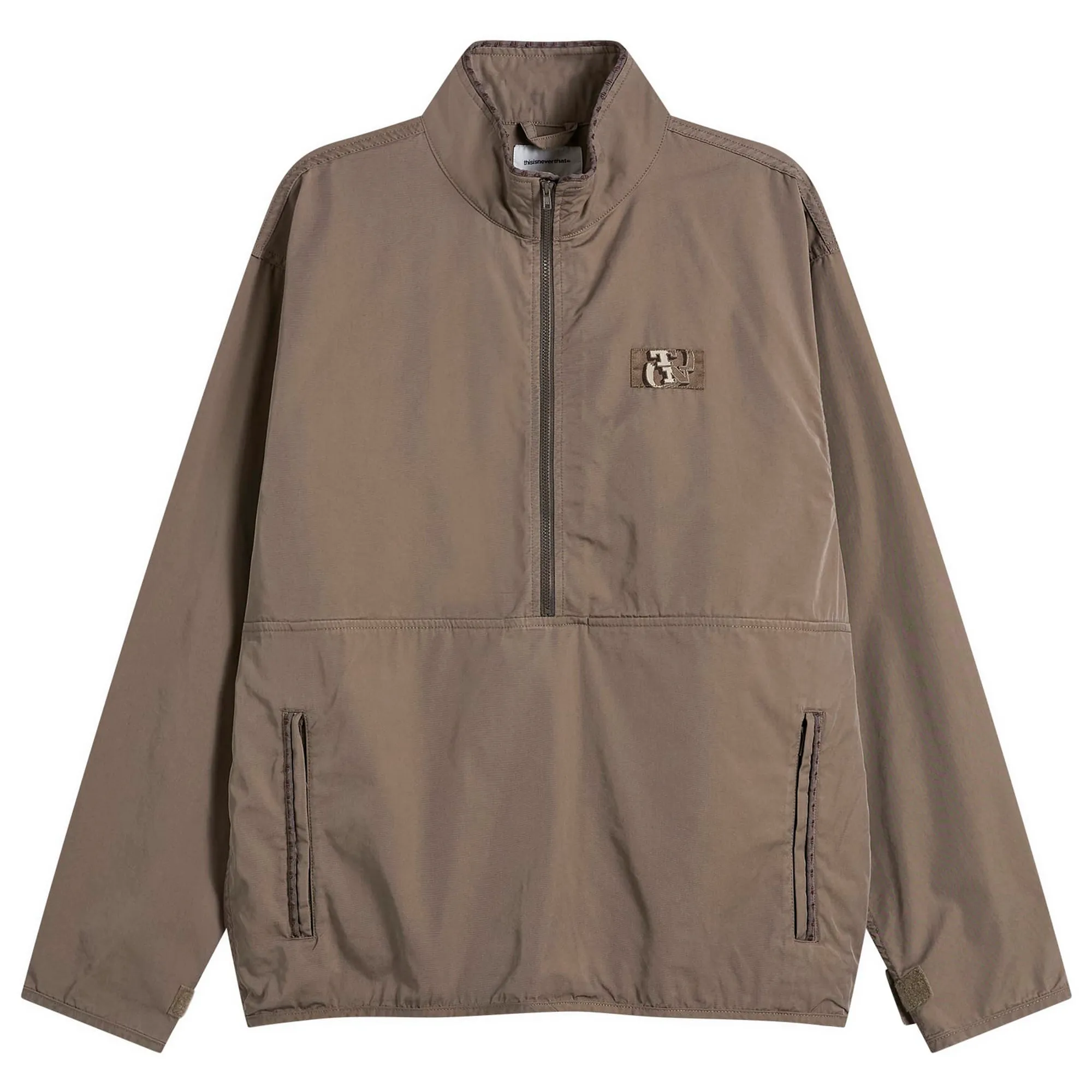 thisisneverthat Men's Piping Easy Pullover Jacket Charcoal