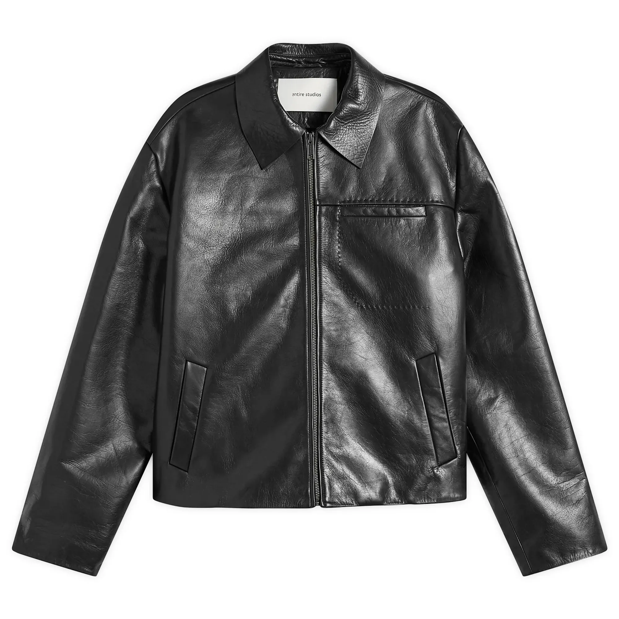 Entire Studios Men's Corehide Leather Jacket Black Leather