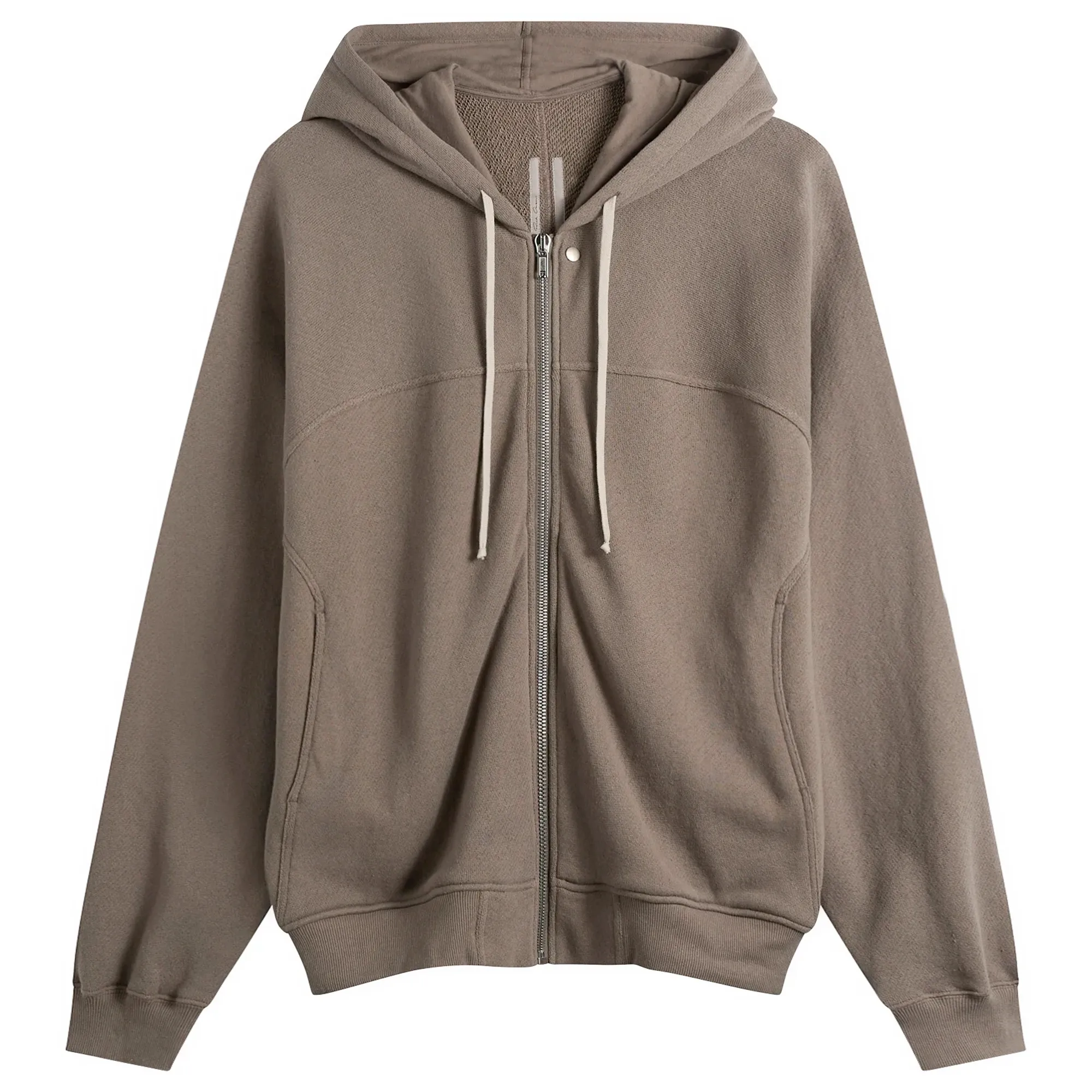 Rick Owens Men's Slouchy Zip Hoodie Dust