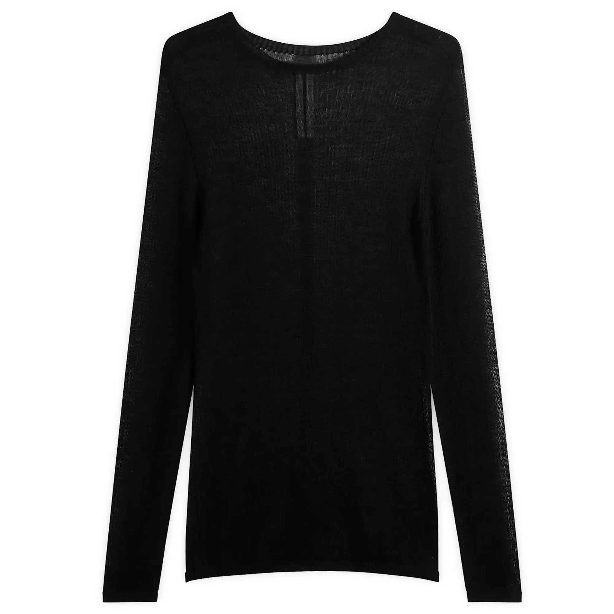 Rick Owens Men's Fine Knit Dennis Sheer Top Black