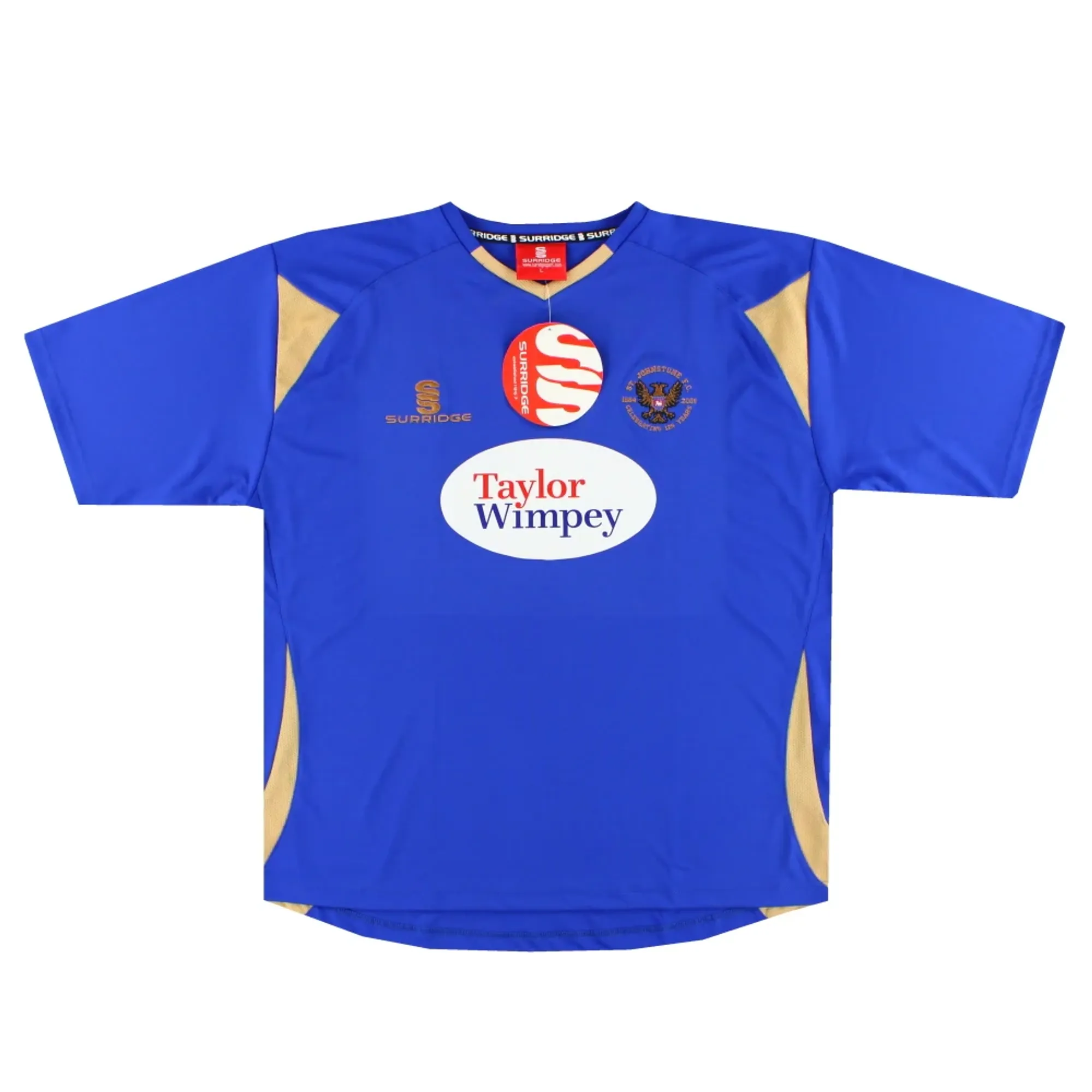 2009-10 St Johnstone Surridge '125 years' Home Shirt *w/tags* L - Other Scottish Clubs / w/tags