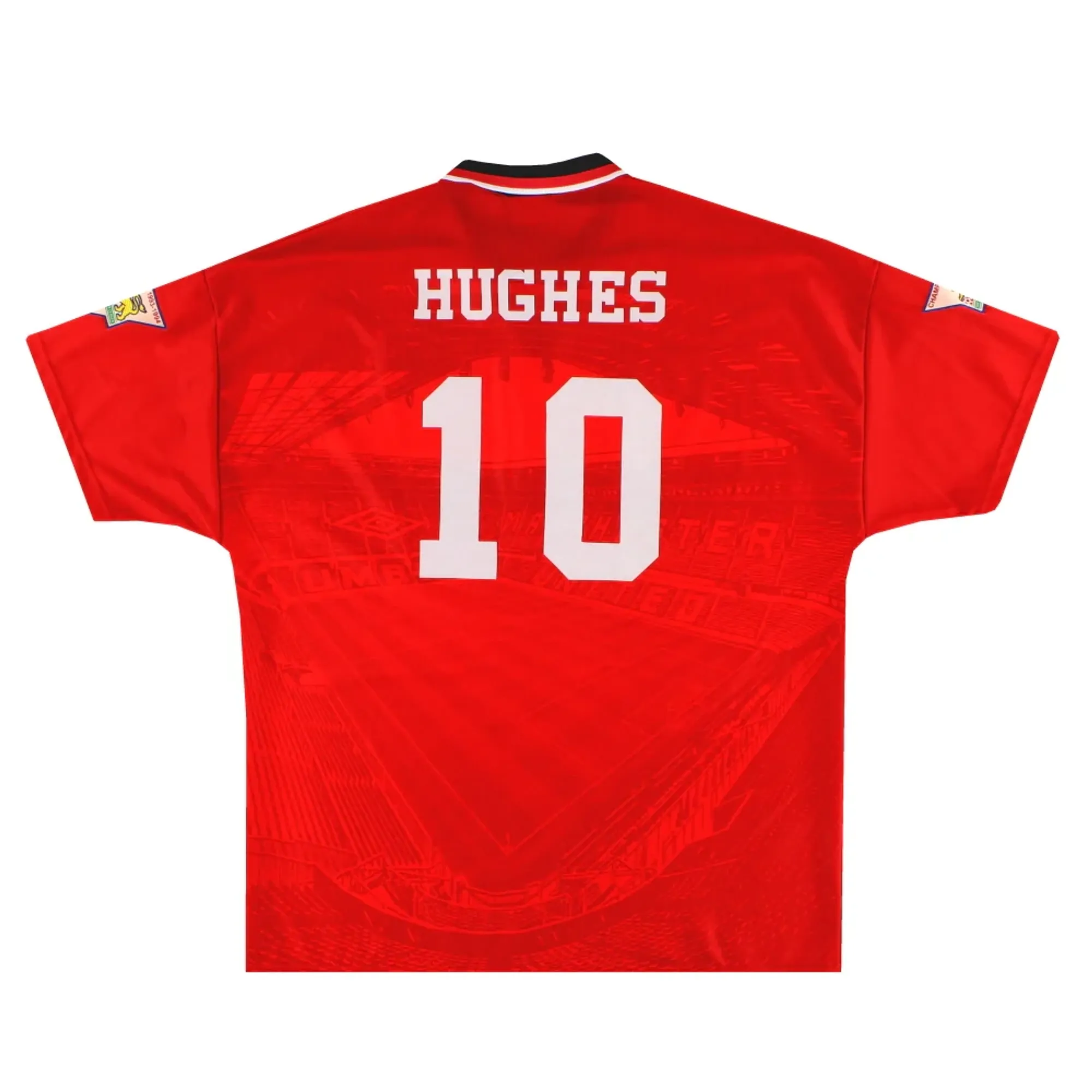 1994-96 Manchester United Umbro Home Shirt Hughes #10 *Mint* XL - Manchester United / Mint 