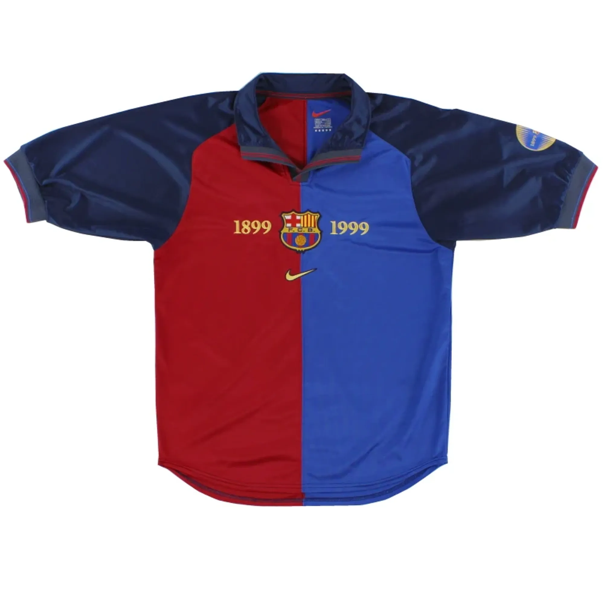 1999-00 Barcelona Nike Centenary Home Shirt L - Barcelona / Excellent 