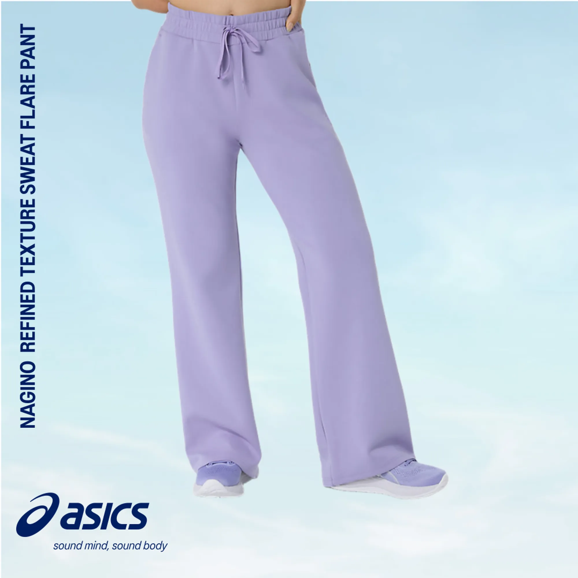 Asics Nagino  Refined Texture Sweat Flare Pant