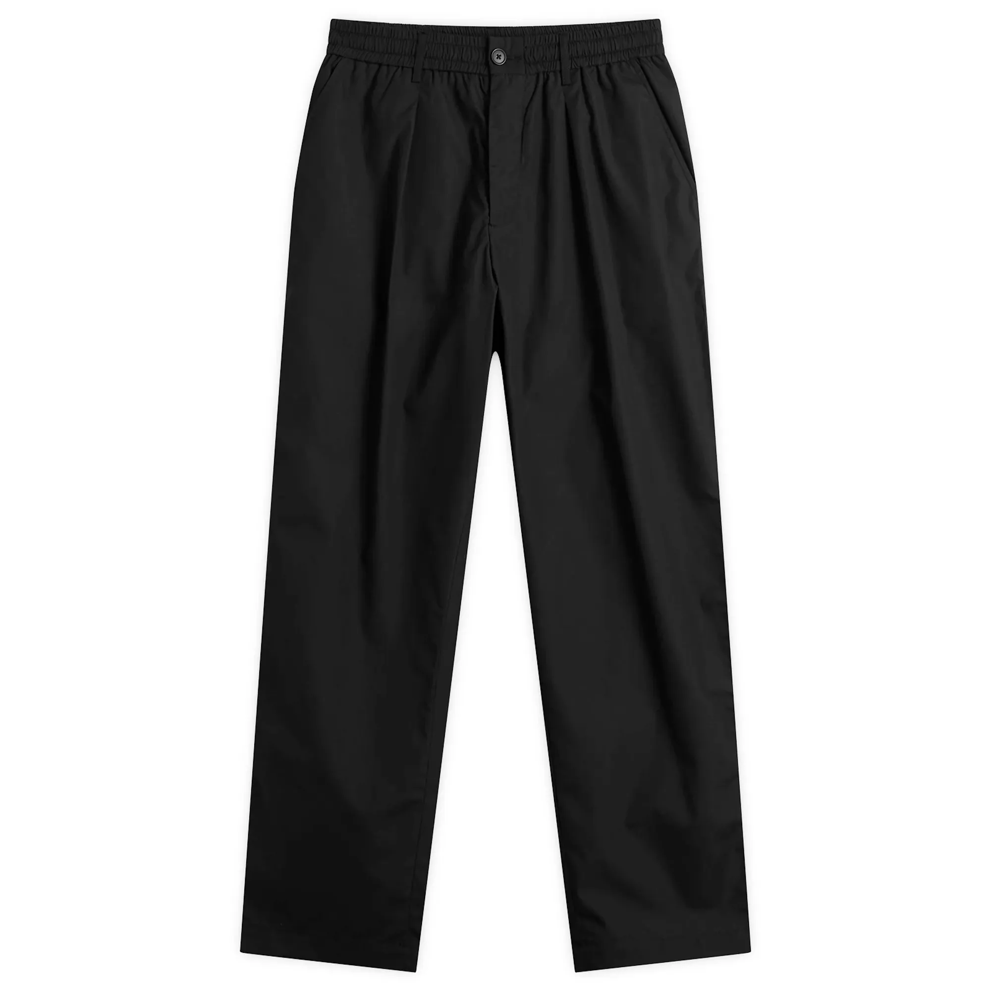 Universal Works Men's Recycled Poly Tech Pleated Track Pant Black