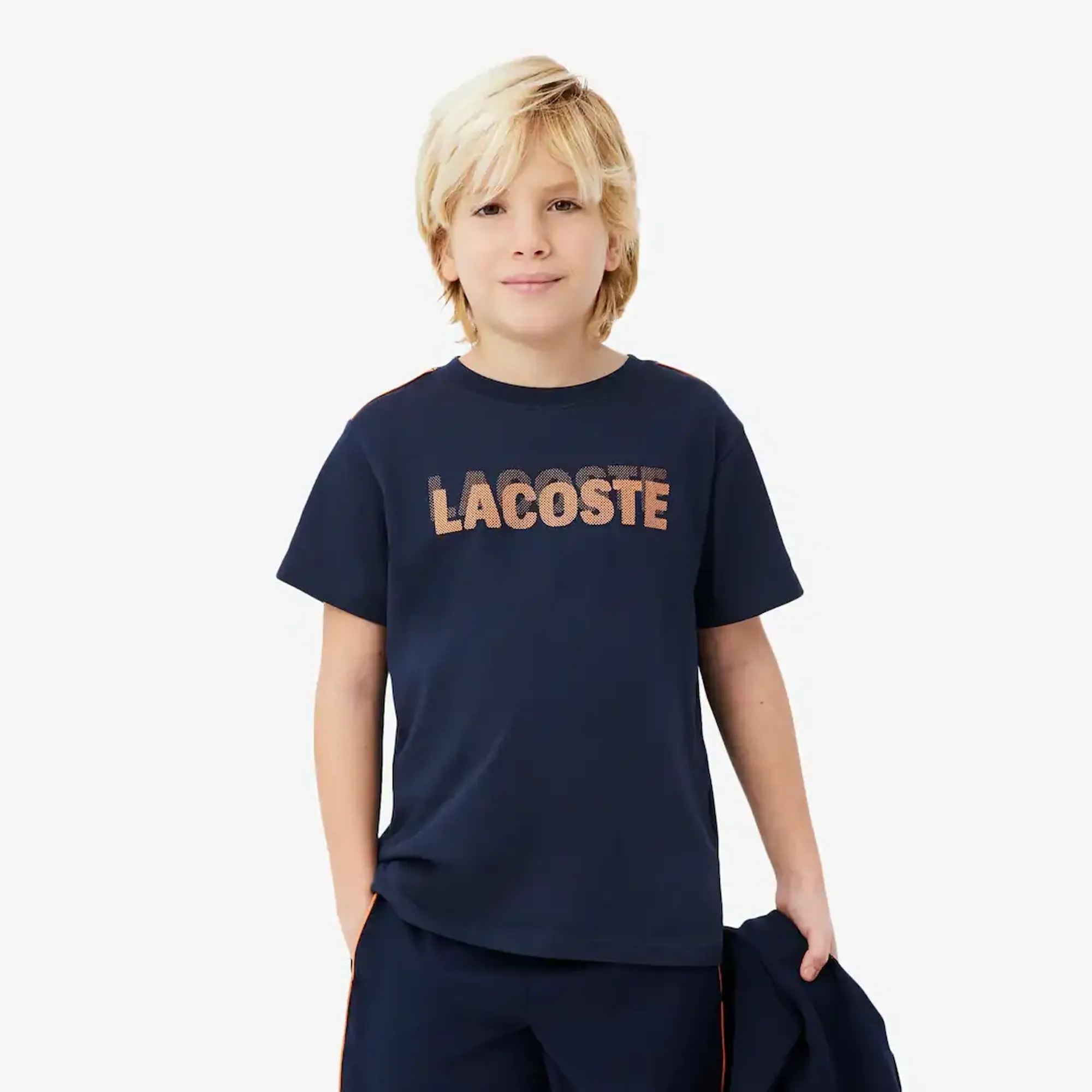 Lacoste Ultra Dry Printed Sport T-shirt - Midnight Blue