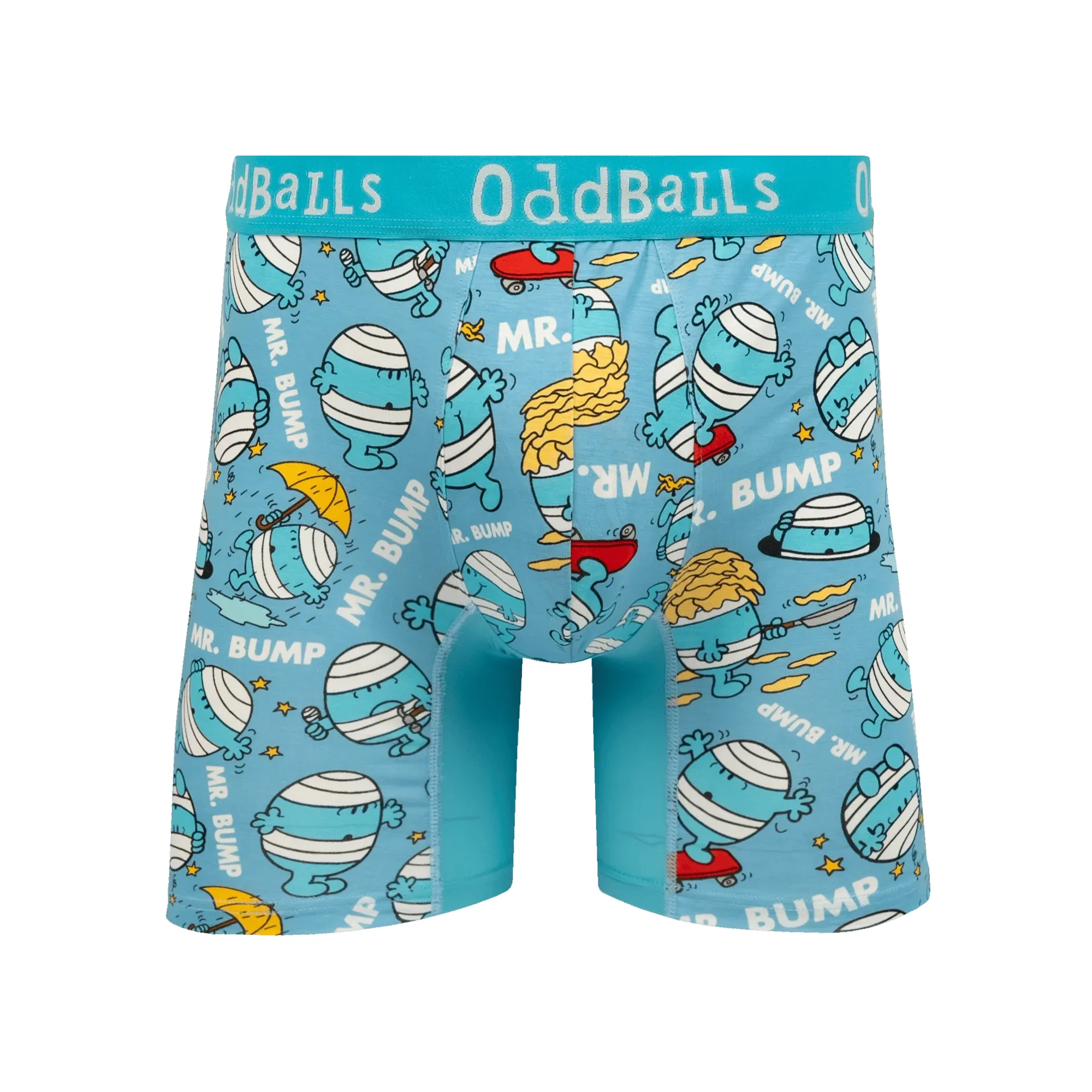 Mr Bump - Mr Men - Mens Bamboo Boxer Shorts