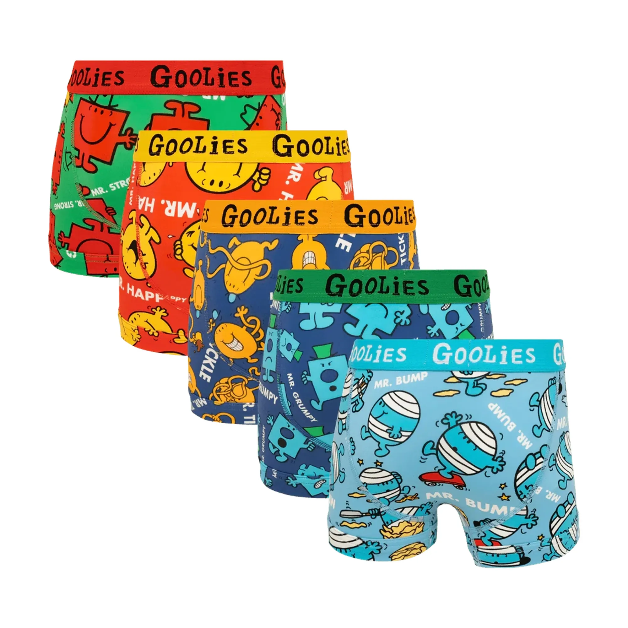 Mr Men Bundle - Kids Boxer Shorts 5 Pack Bundle