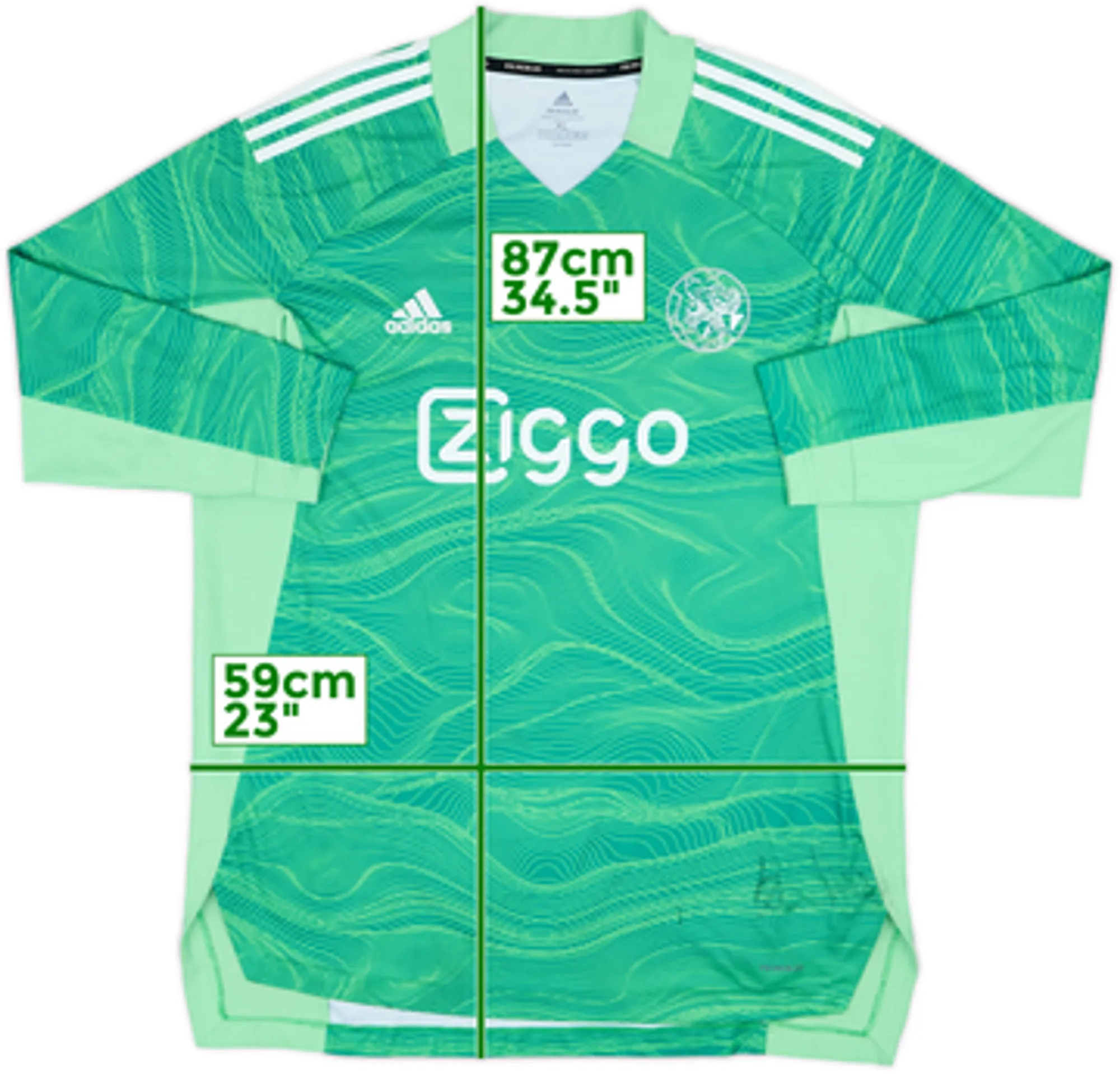 2021-22 Ajax Authentic GK Shirt - 5/10 - (XL)