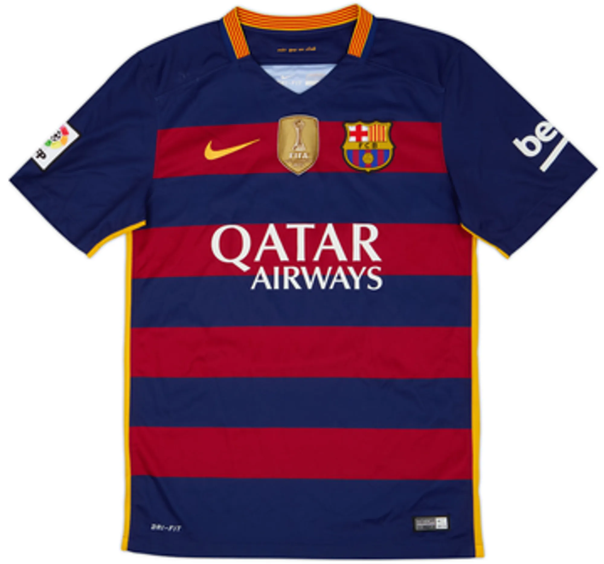 2015-16 Barcelona Home Shirt Suarez #9 - 9/10 - (S)