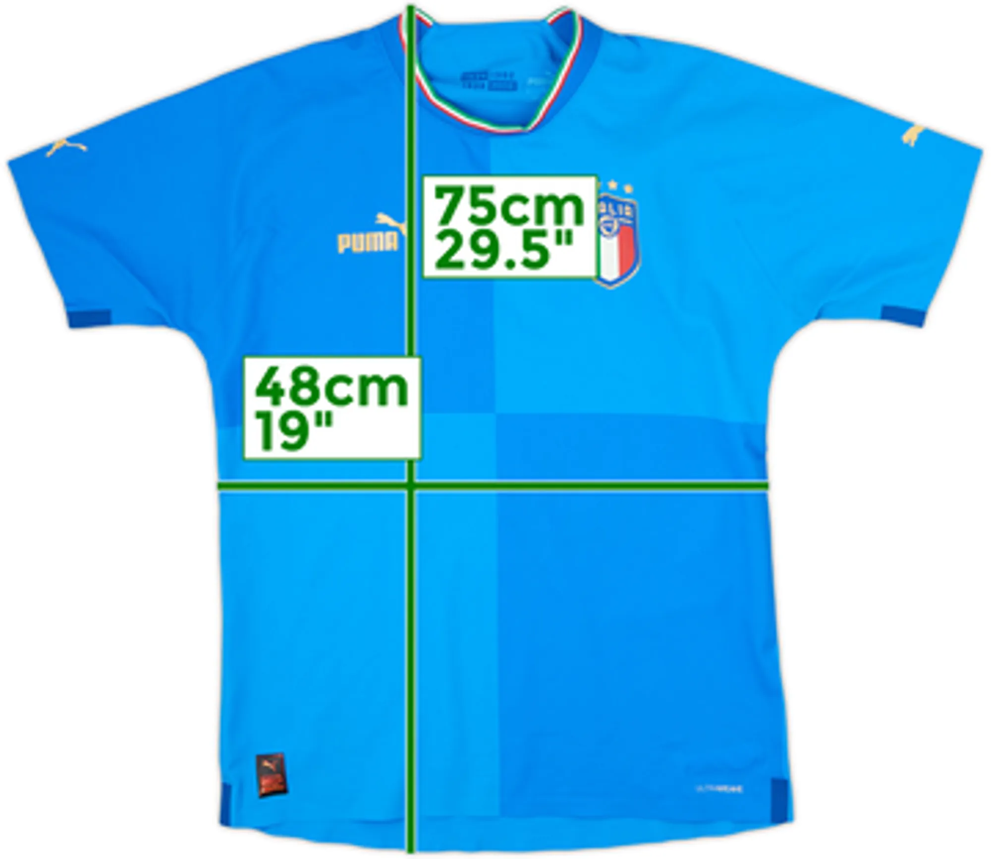 2022-23 Italy Authentic Home Shirt - 9/10 - (S)