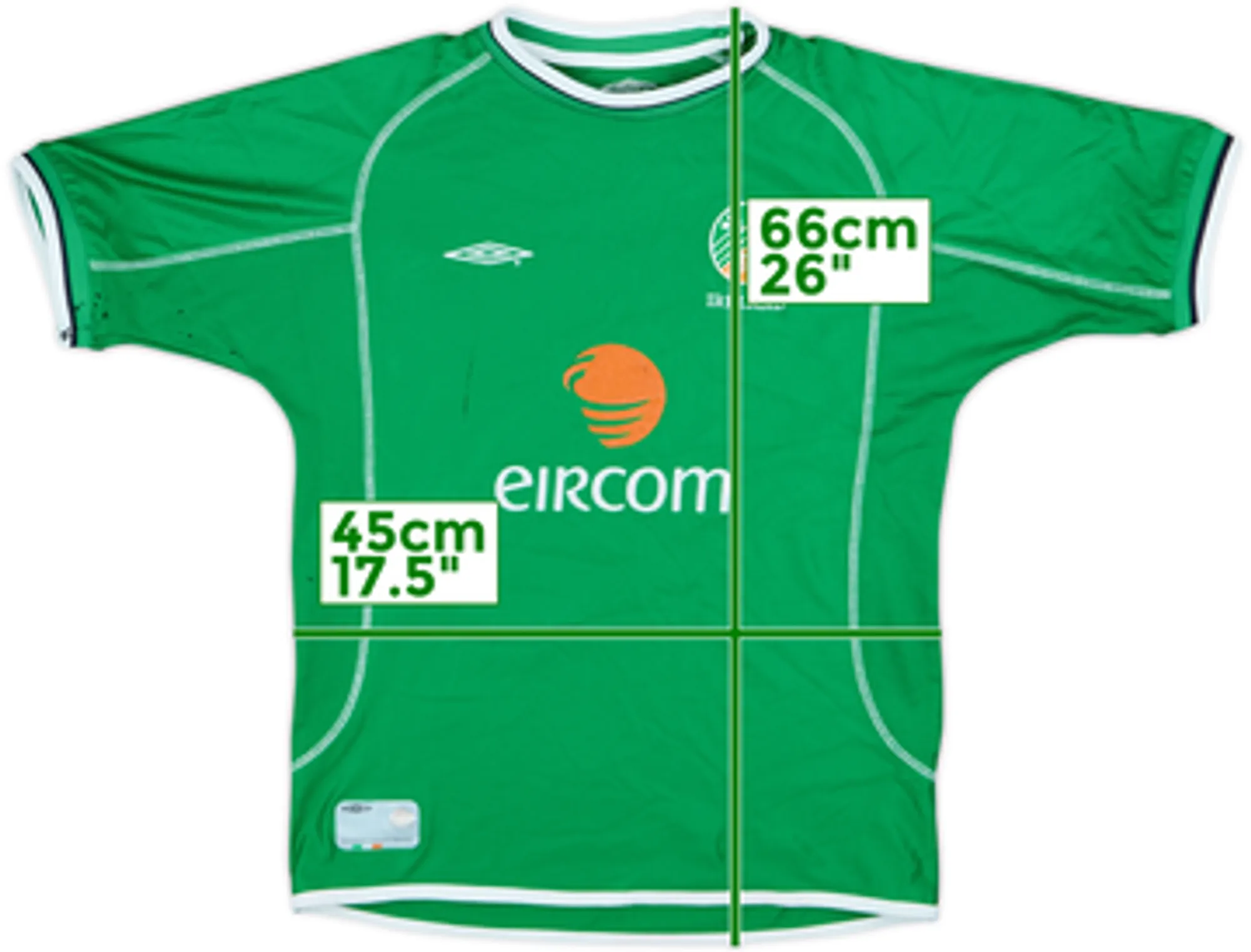 2001-03 Ireland Home Shirt - 5/10 - (L.Boys)