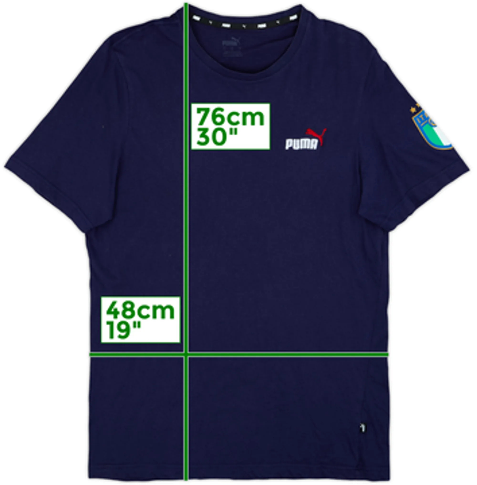 2022-23 Italy Puma Cotton Tee - 8/10 - (L)
