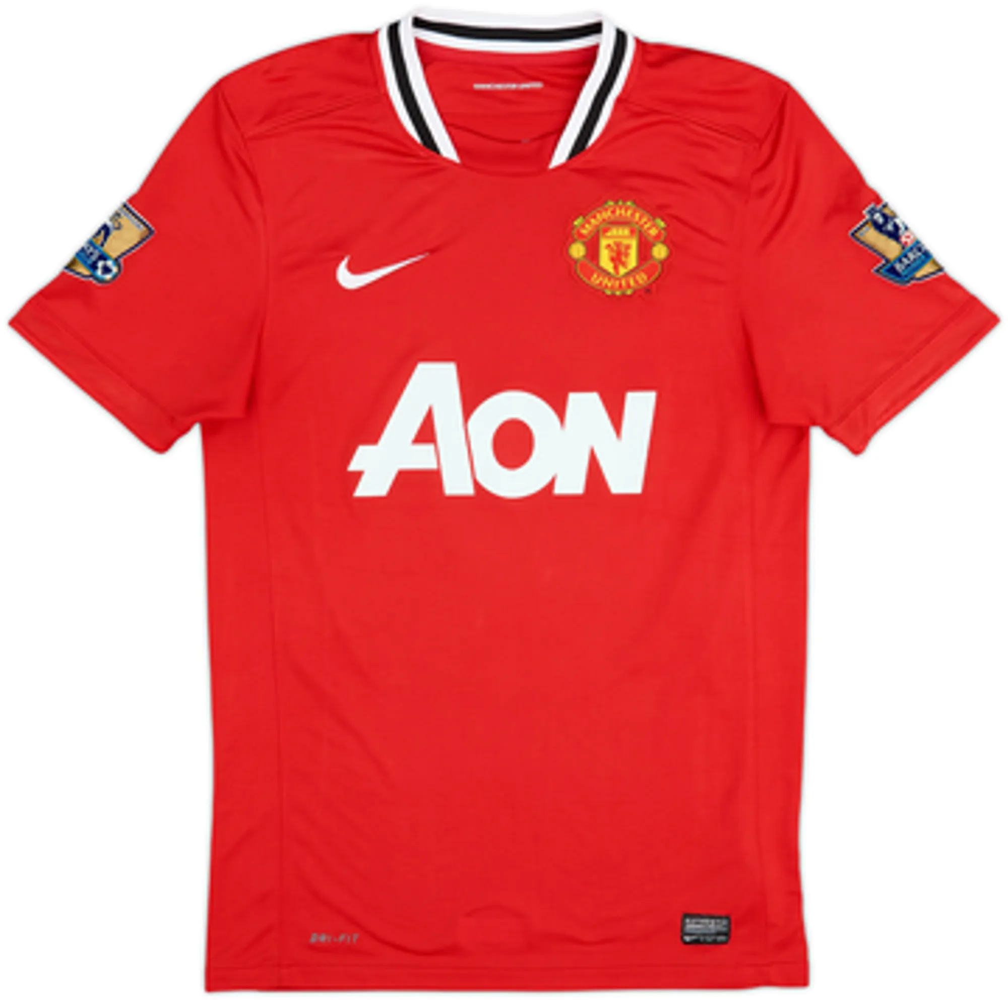 2011-12 Manchester United Home Shirt Carrick #16 - 7/10 - (S)
