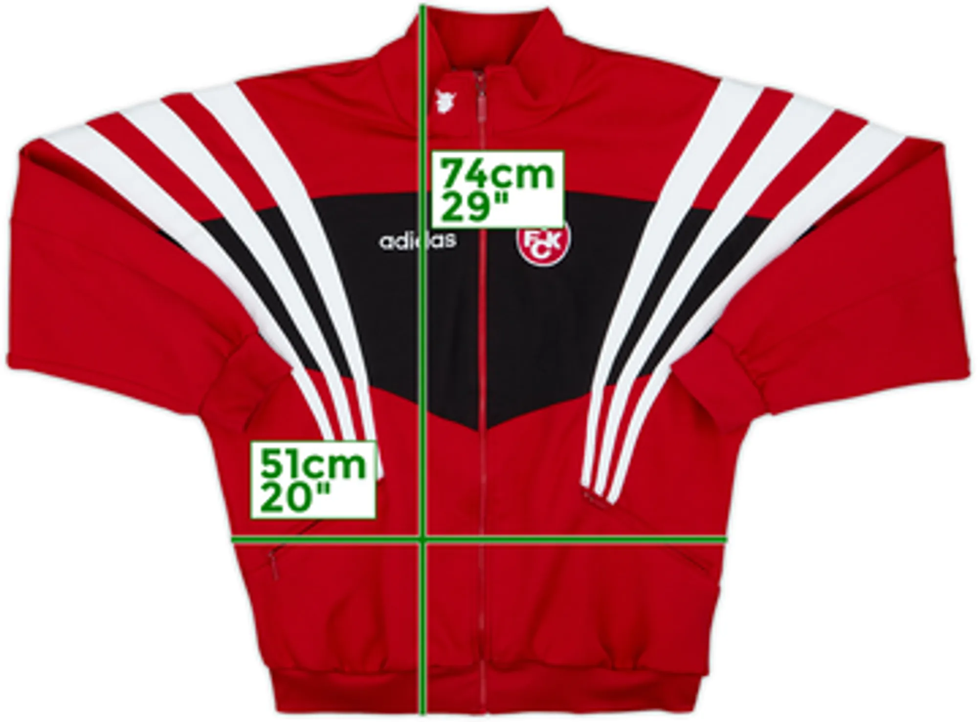 1996-98 Kaiserslautern adidas Track Jacket - 8/10 - (M/L)