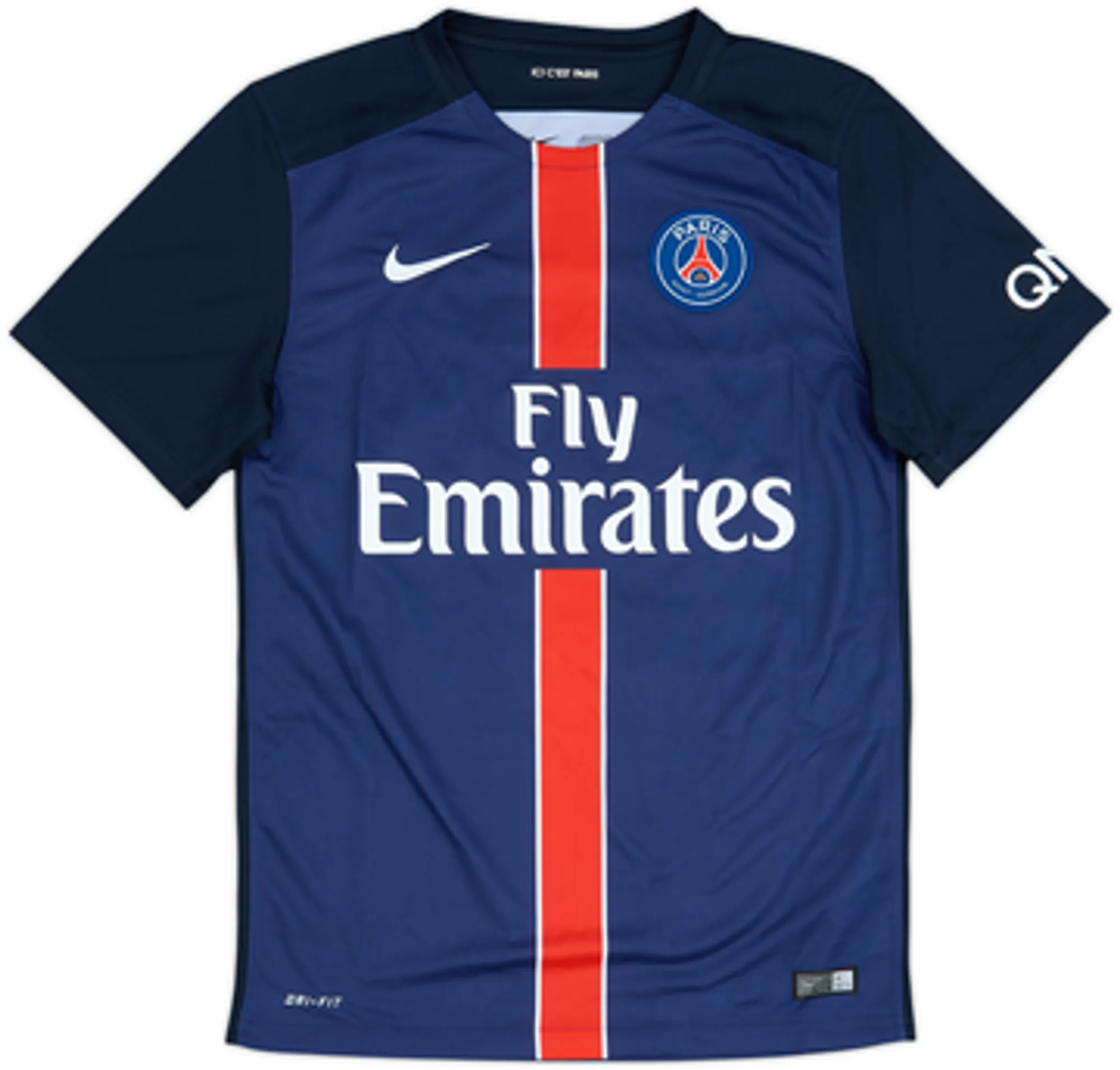 2015-16 Paris Saint-Germain Home Shirt David Luiz #32 - 9/10 - (S)
