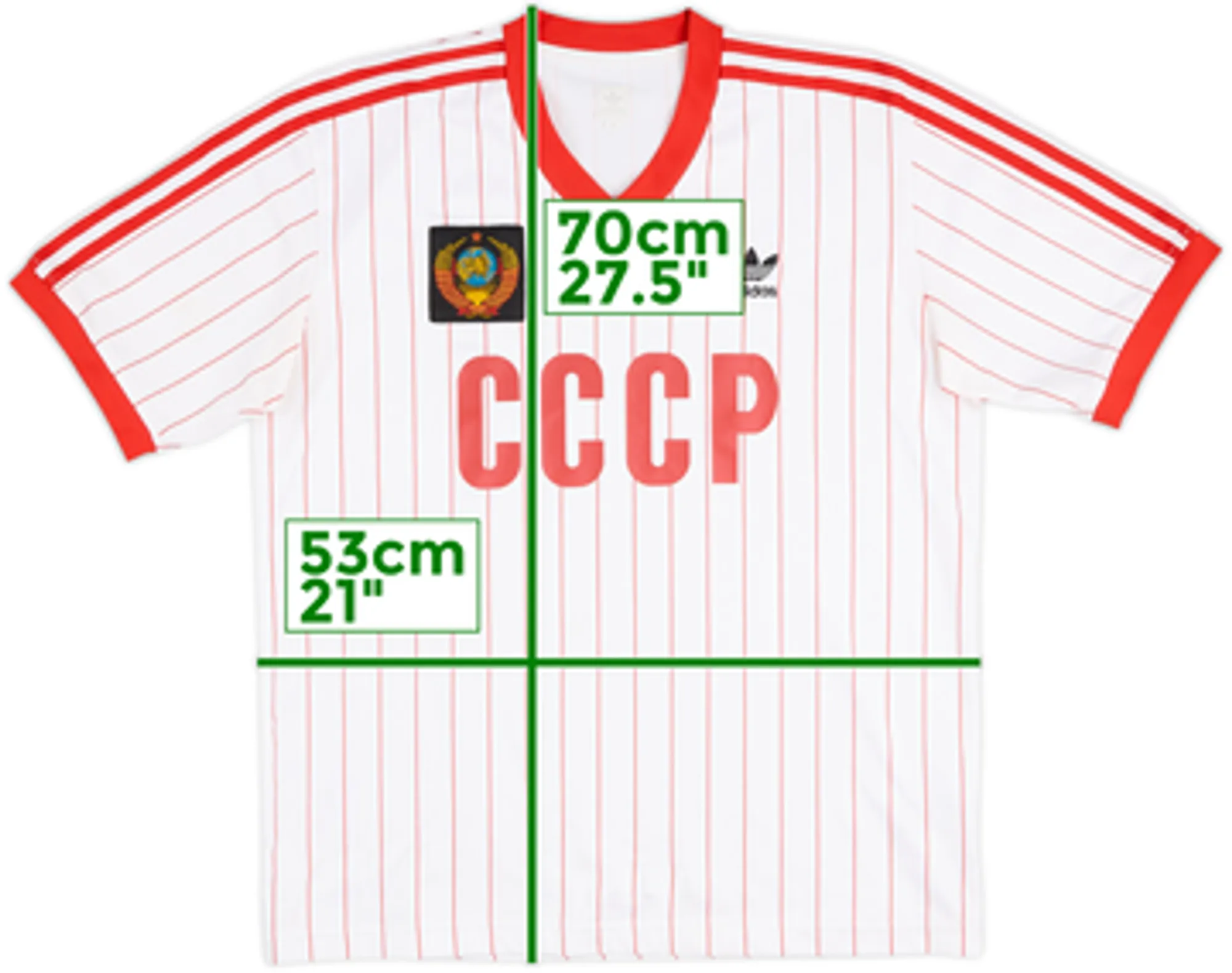 2005 Soviet Union adidas Originals Retro 1982 Away Shirt - 9/10 - (M)