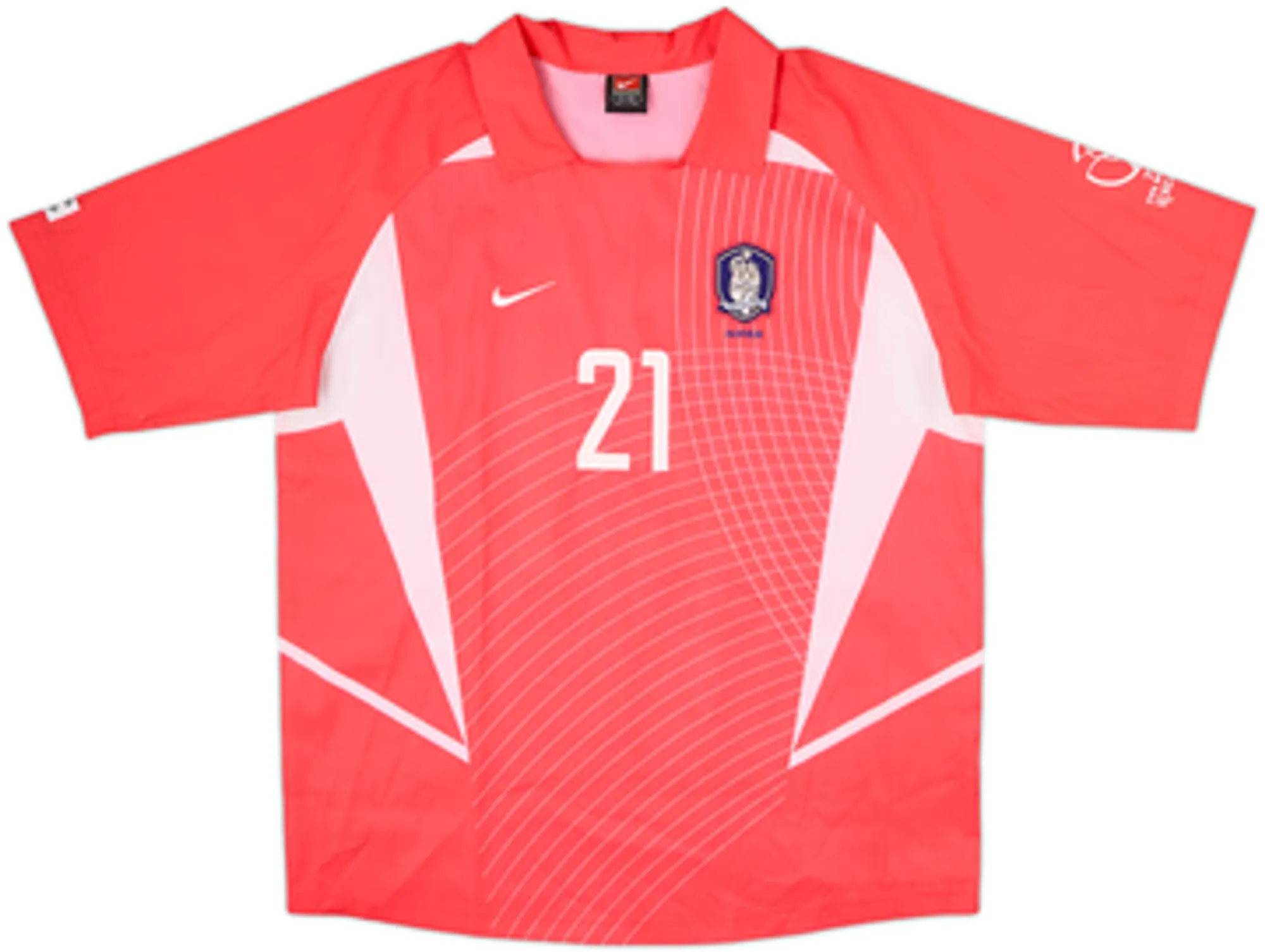 2002-03 South Korea Home Shirt J S Sung #21 - 7/10 - (XL)