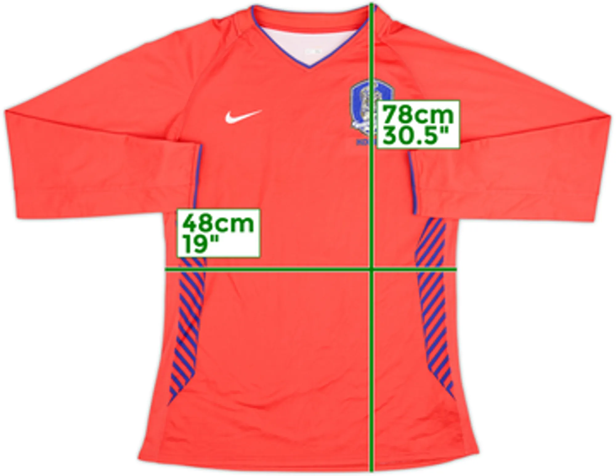 2006-08 South Korea Home L/S Shirt - 5/10 - (XL)