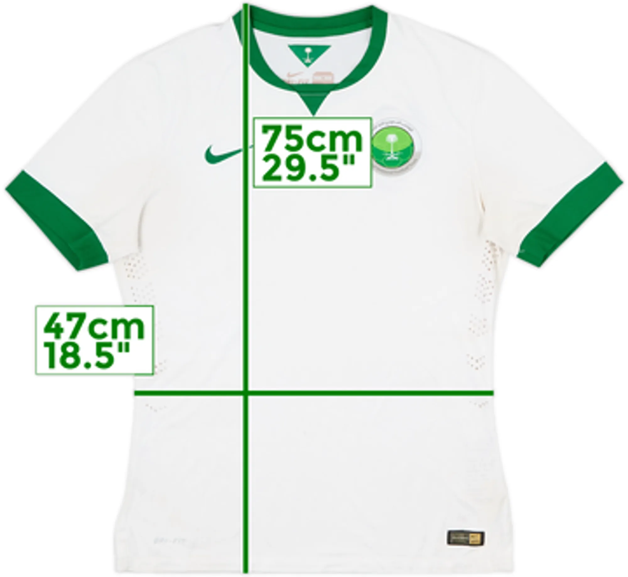 2014-15 Saudi Arabia Player Issue Home Shirt - 4/10 - (L)