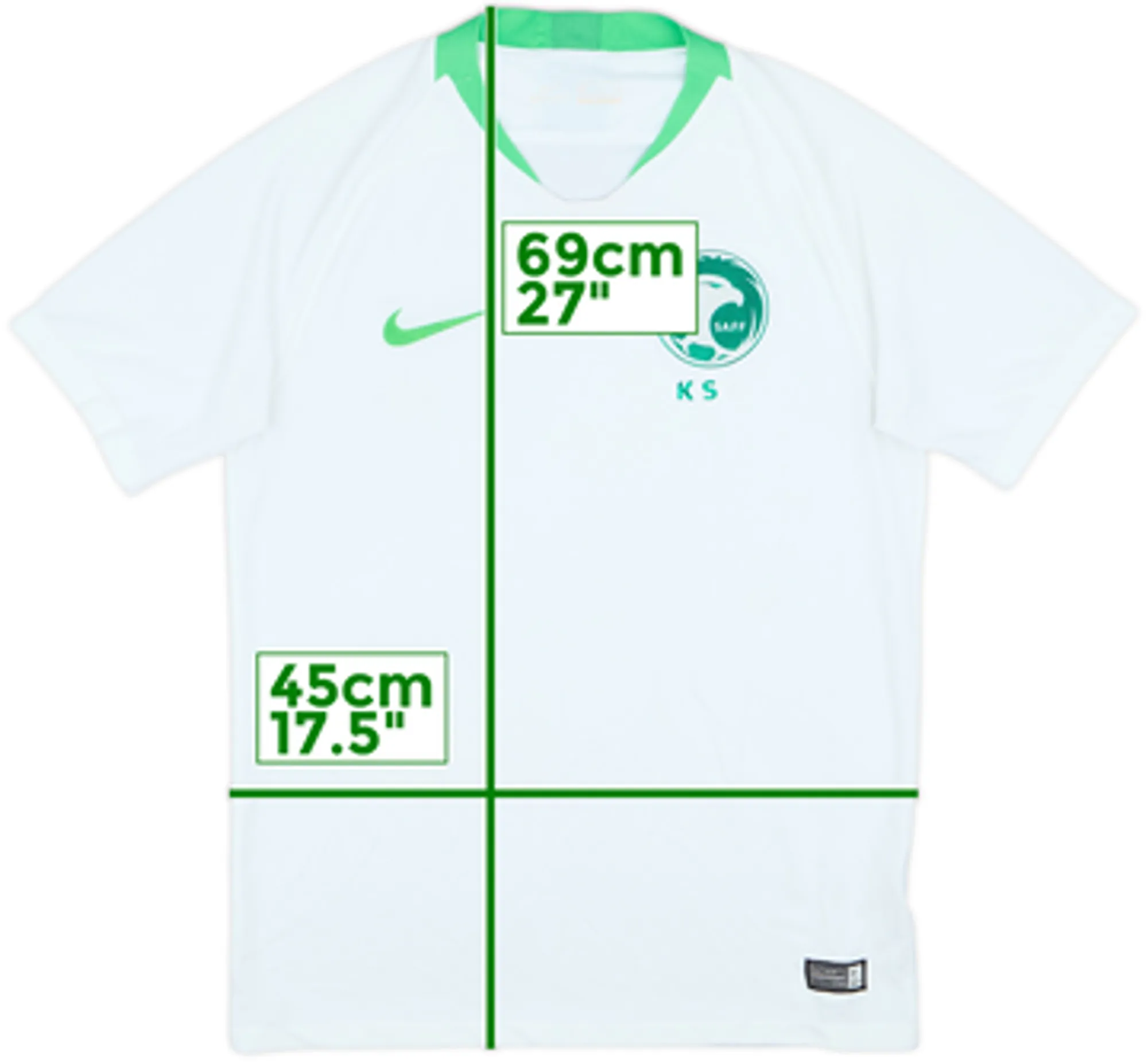 2018 Saudi Arabia Home Shirt - 5/10 - (S)