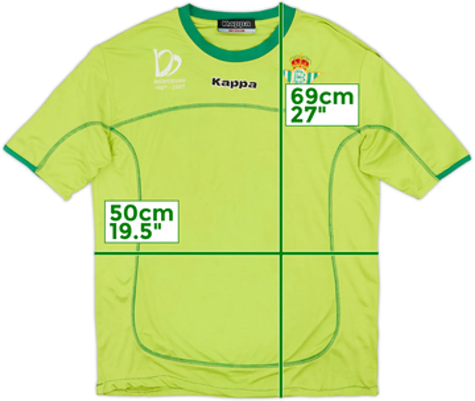 2007-08 Real Betis Centenary GK S/S Shirt - 8/10 - (M)