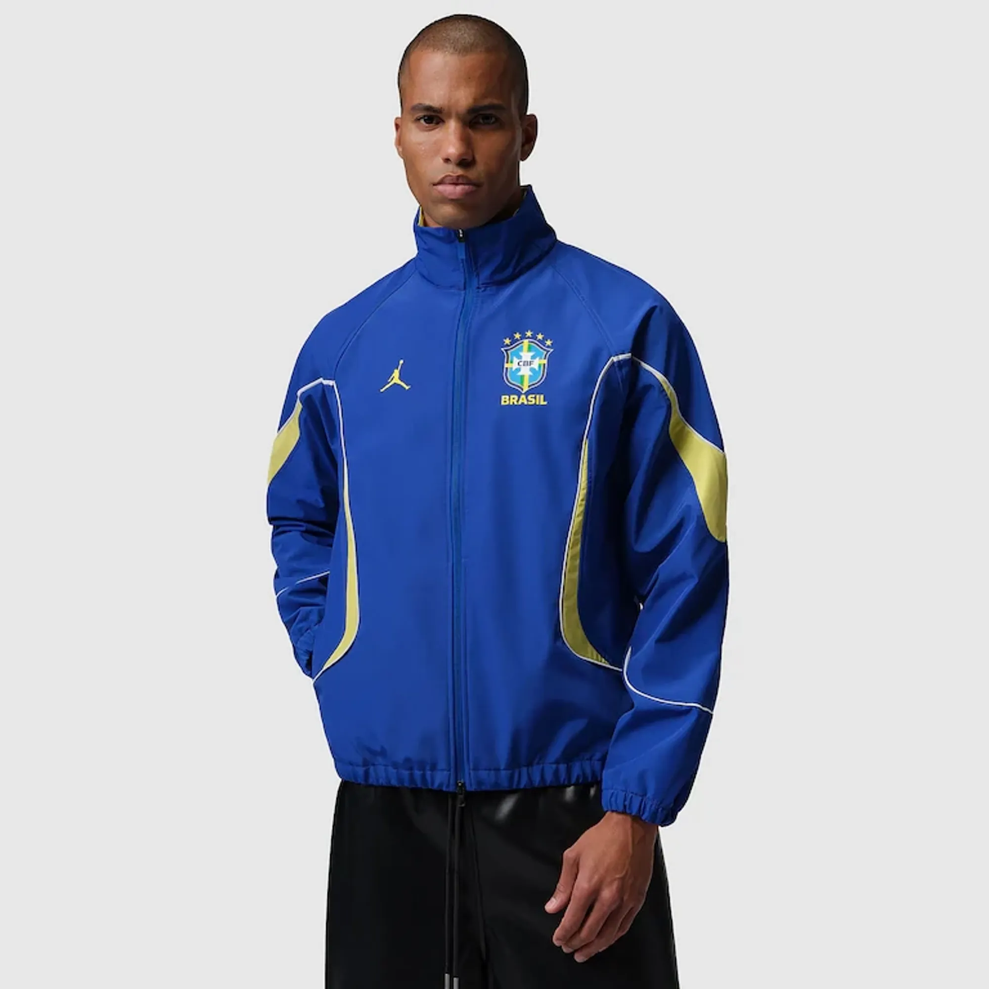 Jordan x Brazil 2026 Anthem Jacket Old Royal Yellow Pulse White